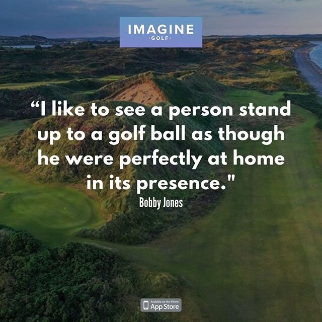 Have you ever felt so relaxed over the ball that you almost feel at home? Listen to today's daily drive available in the Imagine Golf app to learn more.
&bull;
Imagine Golf is the #1 app for golfers working on their mental game. Think better, score b