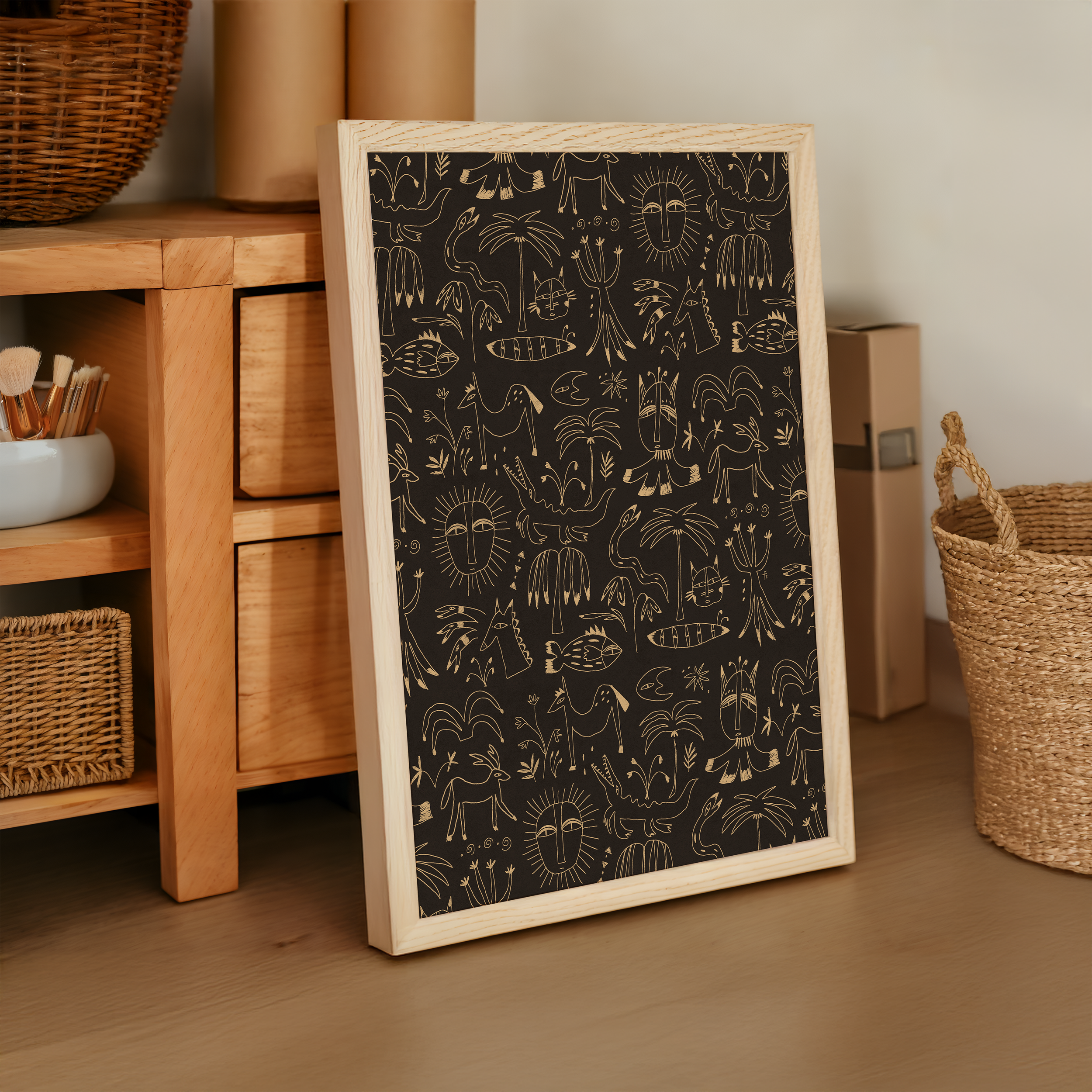 Sun Root Spirits Pattern - Good Mood Prints