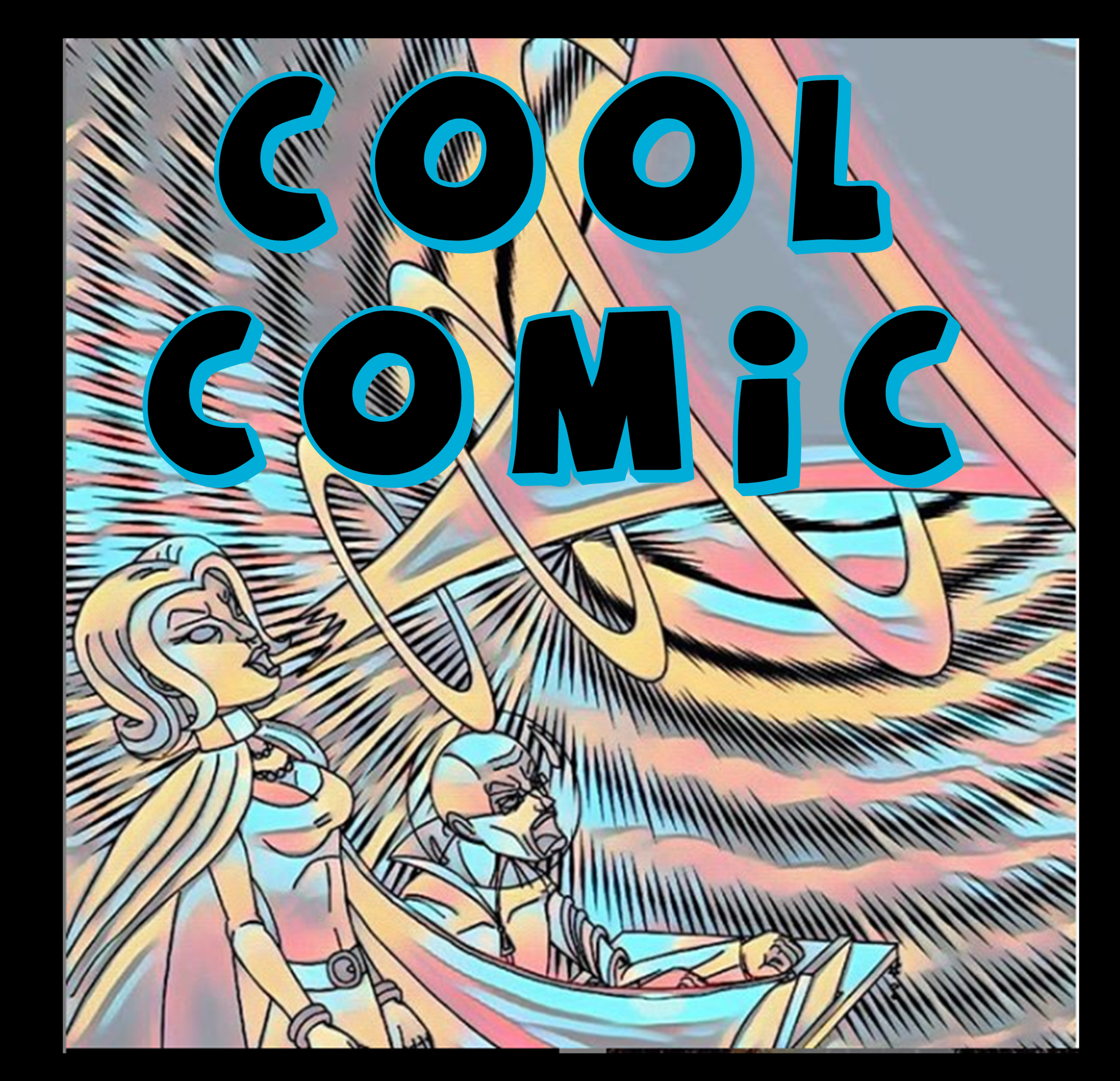 Example page from Comic Coloring Book