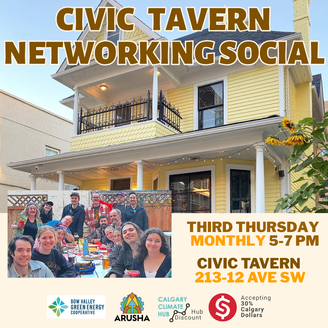 Third Thursday Climate Social Drinks: Connecting Calgary’s Clean Energy &amp; Climate Community