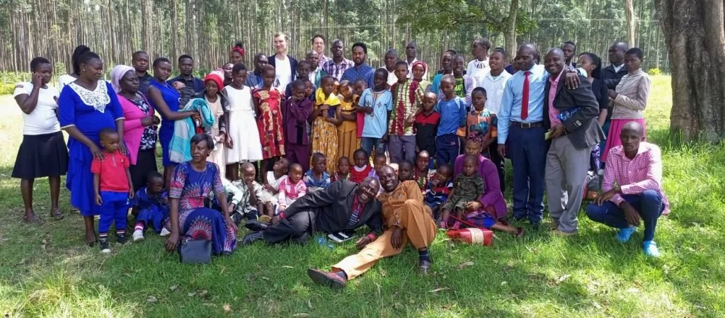 Disciples and businesses planted among tea plantation in Kenya