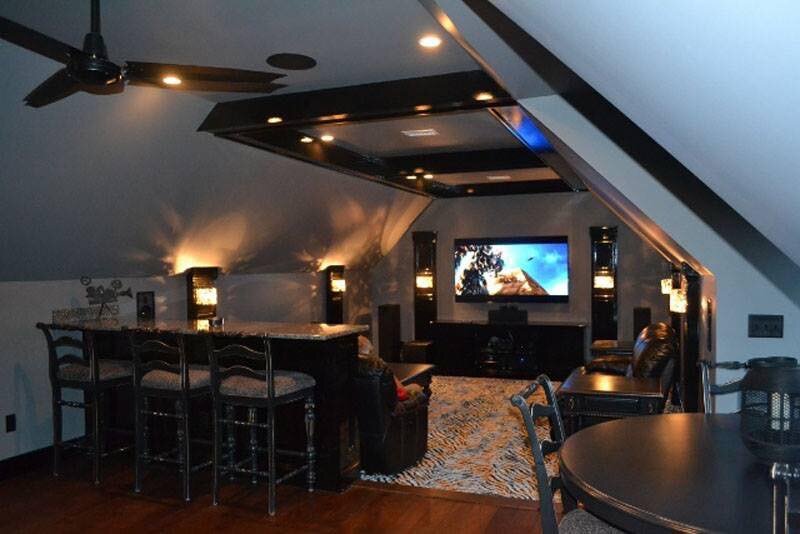 Imagine watching football and movies in your own entertainment room!
