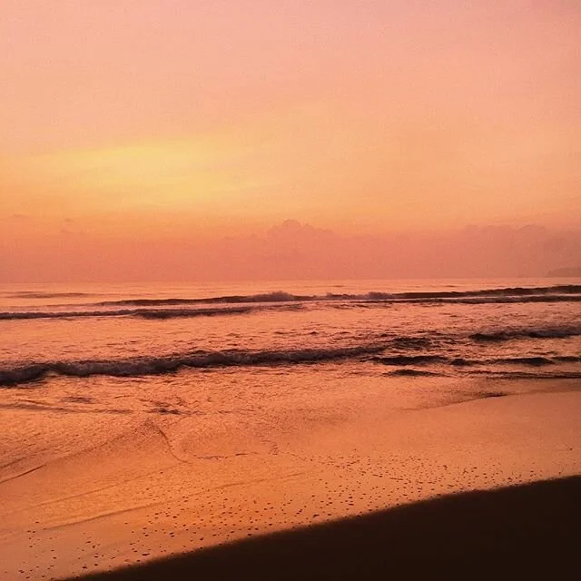 5 am walks by the beach. 🌊