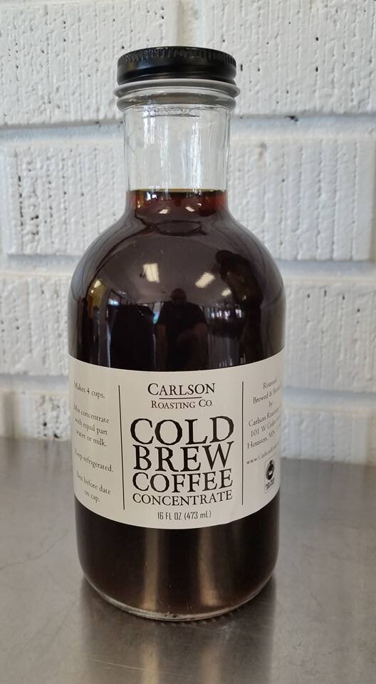 bottle of cold brew coffee