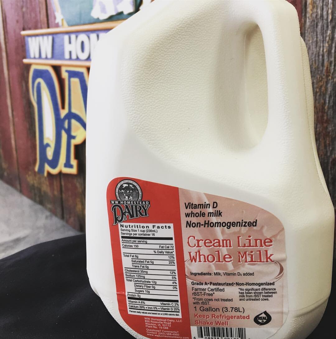gallon jug of milk