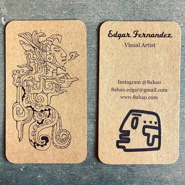 New earth 🌎 friendly business cards!!! &bull;
&bull;
&bull;
&bull;
&bull;
#artistcards #bussinesscards #smalllocalbusiness #artbusiness #supportlocalartists #earthfriendly #biodegradable #xicano #arte #8ahau