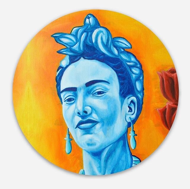 &ldquo;Frida&rdquo; stickers now available to purchase. Link in my bio. #xicanx #painting #8ahau