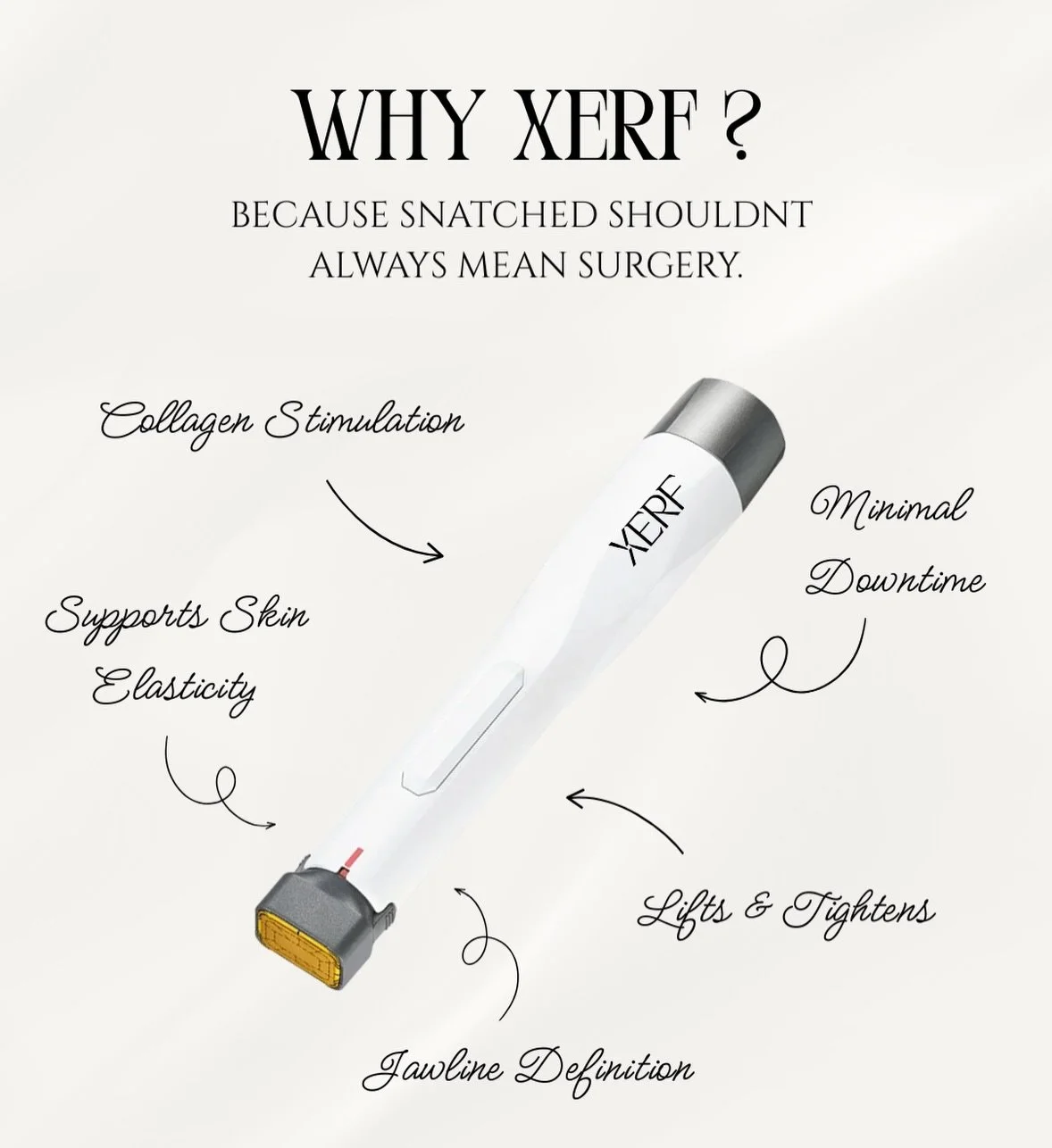 We could go on and on about why XERF is that girl ✨ 

There&rsquo;s a reason this treatment is taking over your feed. Your snatched era starts with a consultation. Book yours today and let&rsquo;s create a treatment plan tailored to your goals. 

&bu