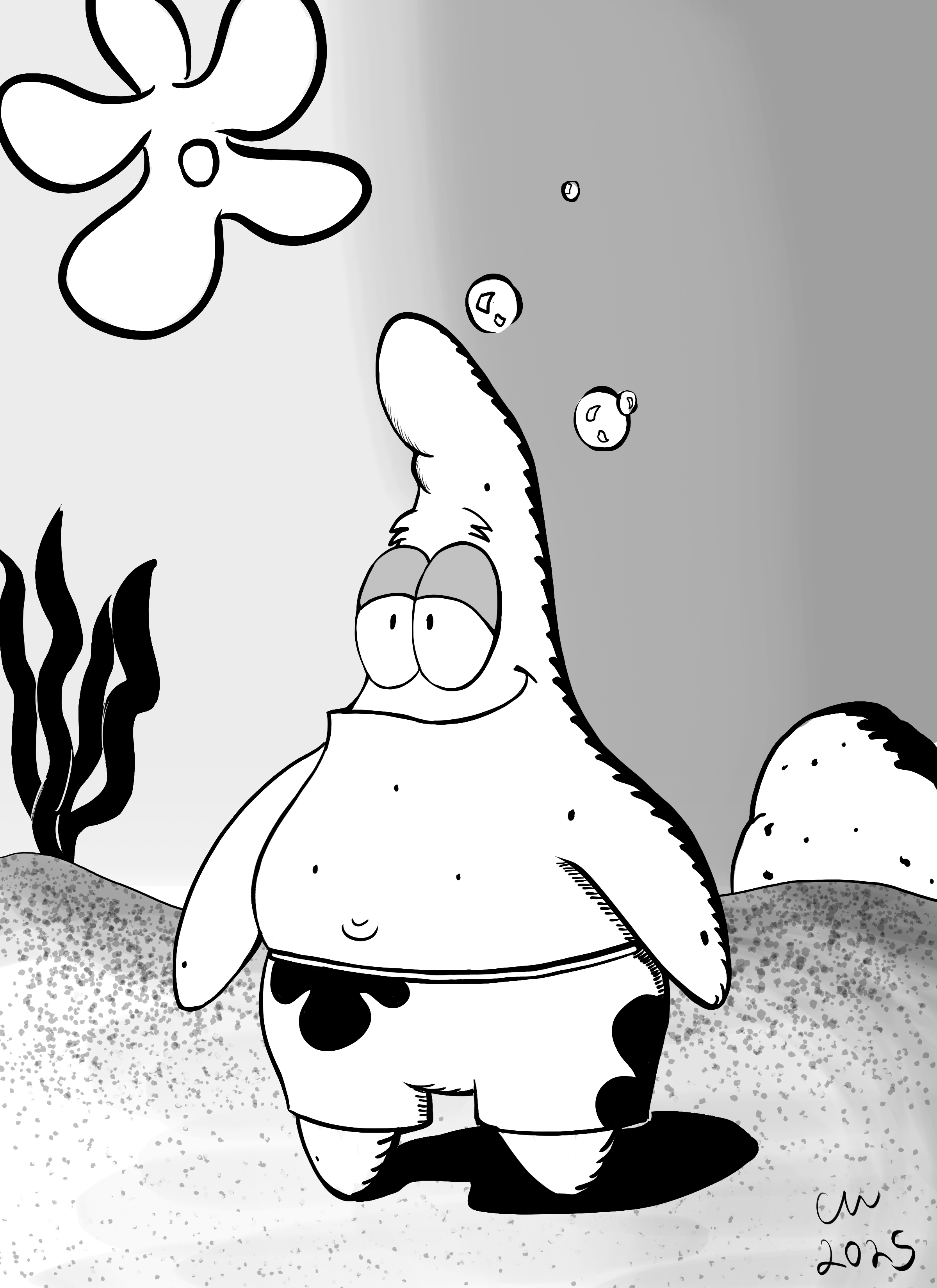 Inktober 2025 7 Starfish