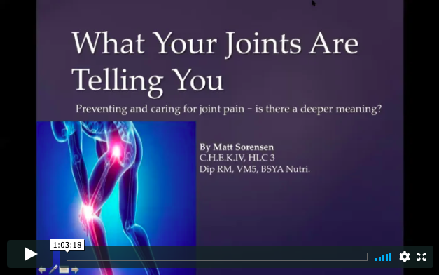 Physical Performance Series: What Your Joints Are Telling You