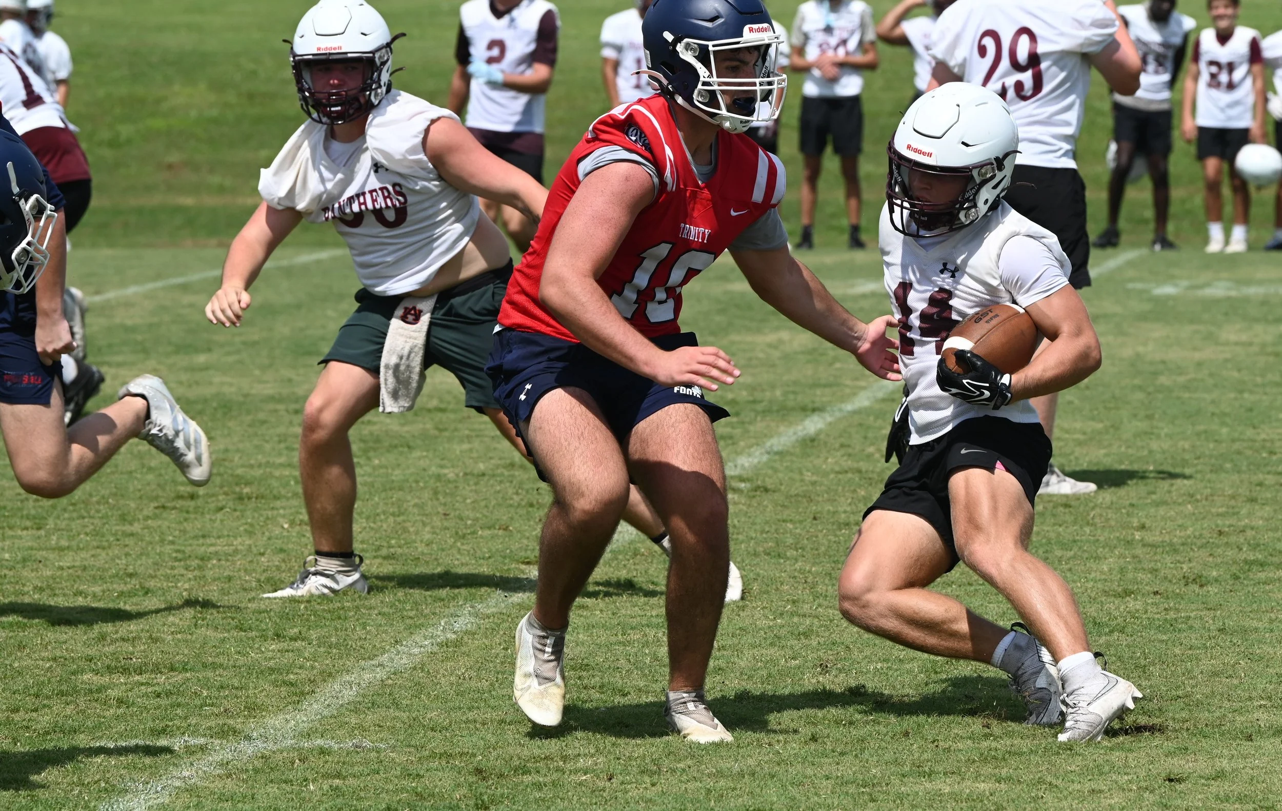26fb ECHS RB  Tyler Payton, Trin LB Wilson Cherry.JPG