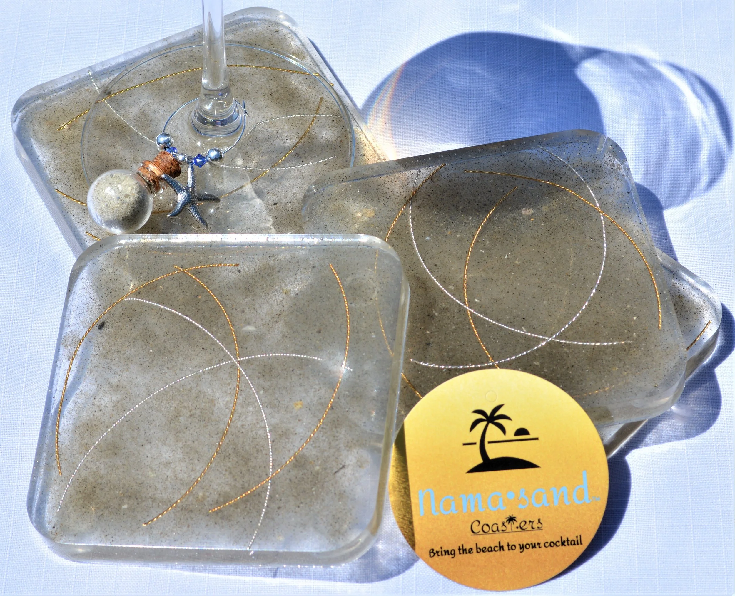 Coaster set sparkle Avalon.JPG