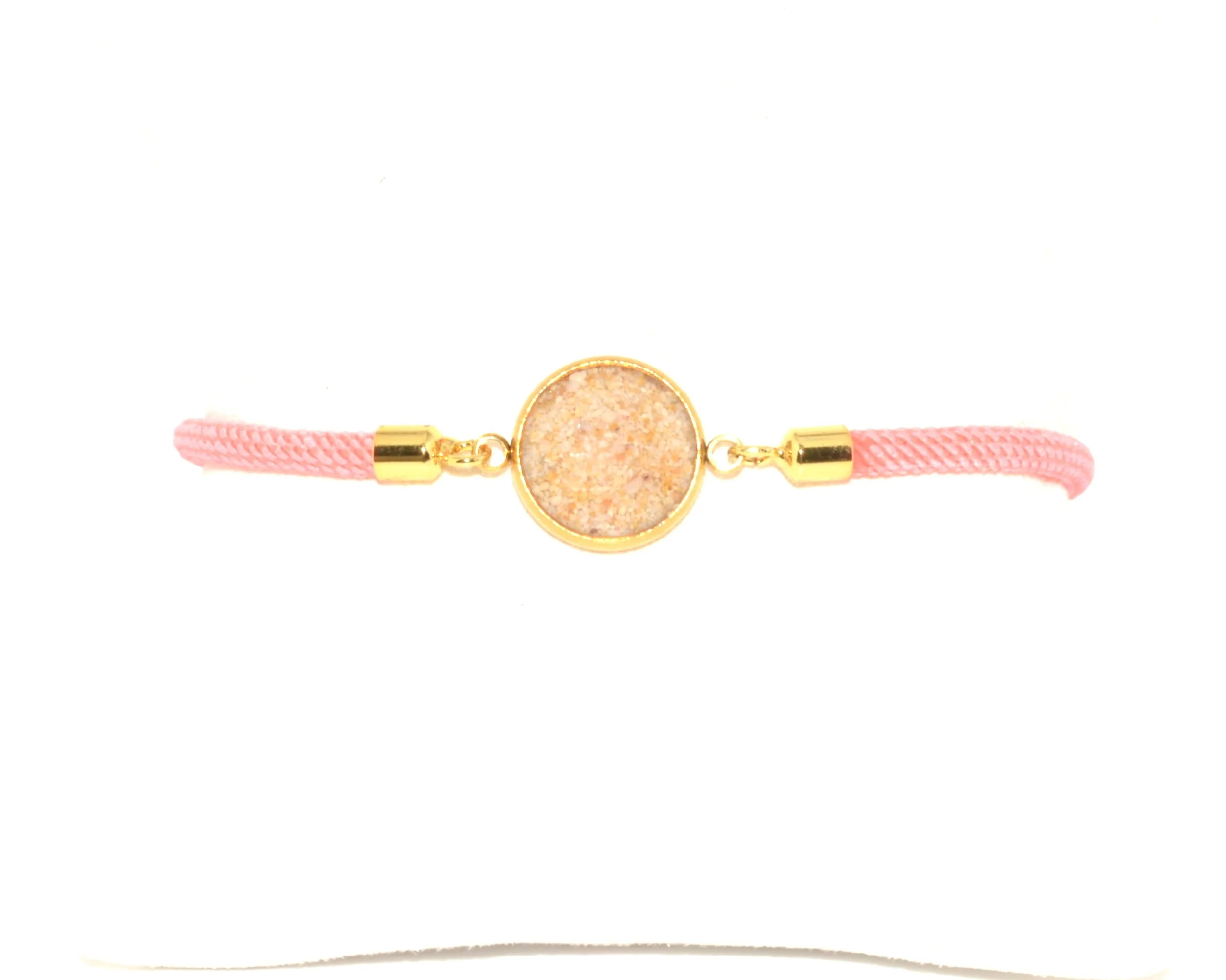 Gold with Pink Cord