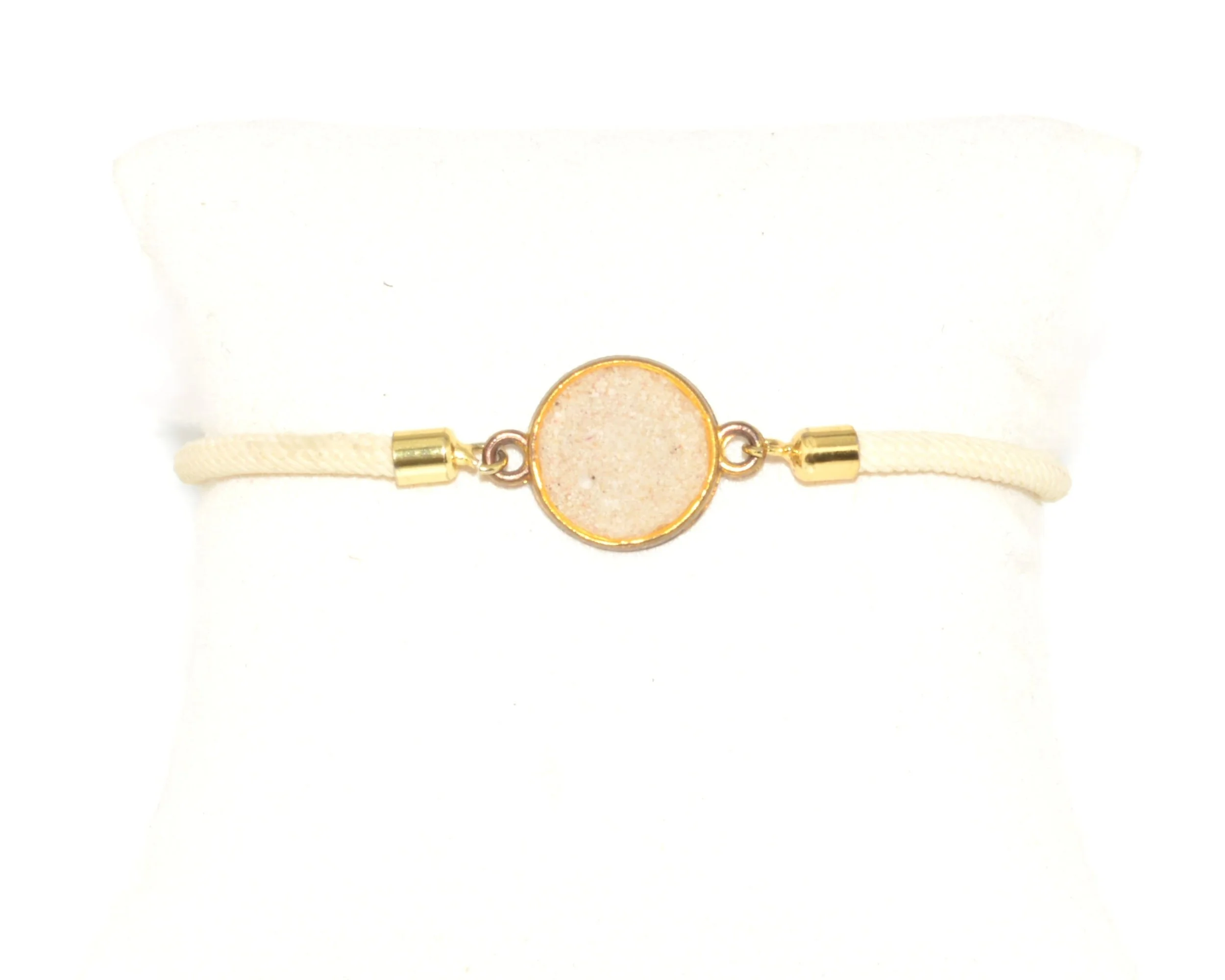 Gold with White Cord