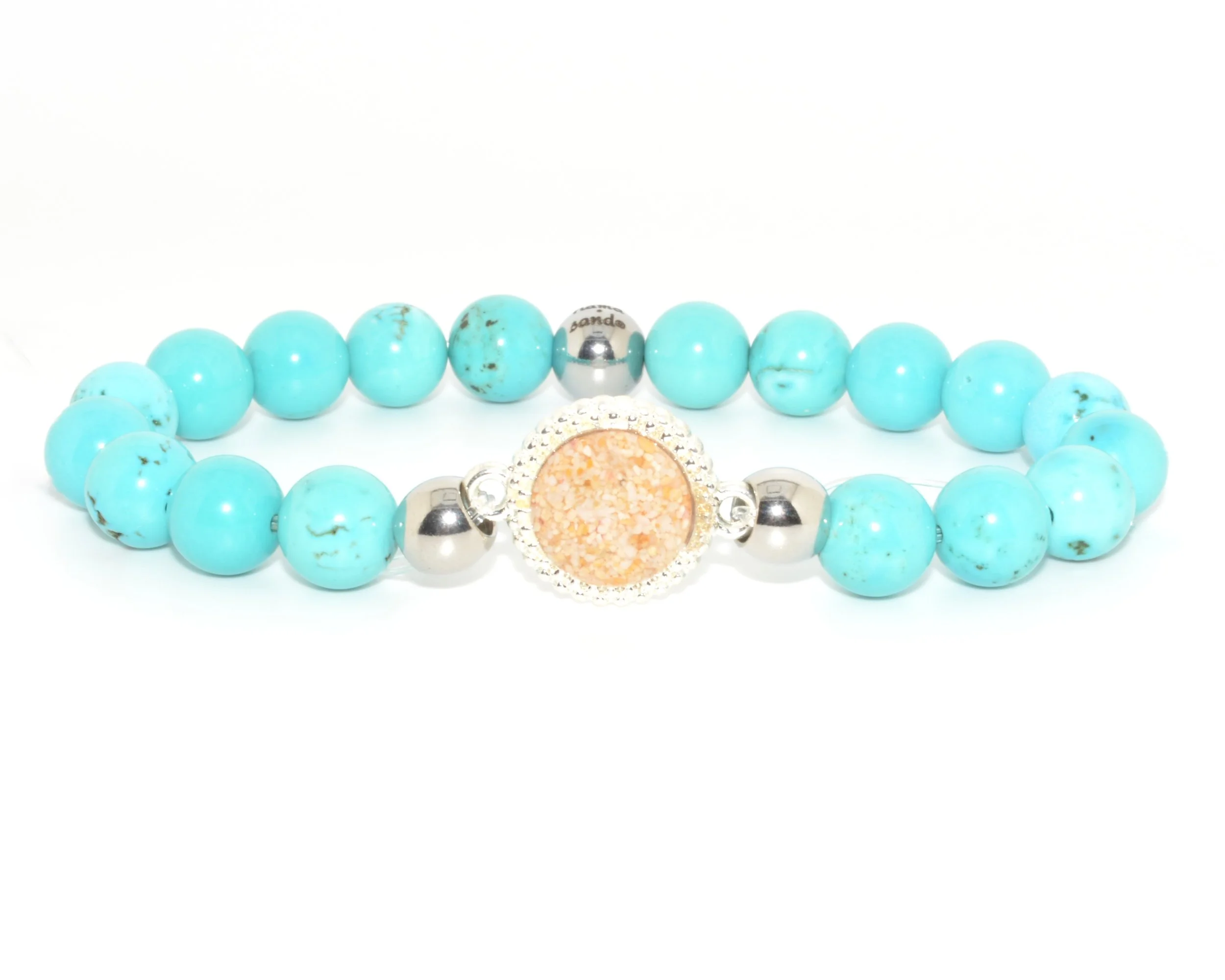 Arianne Classic Turquoise Bead - Silver