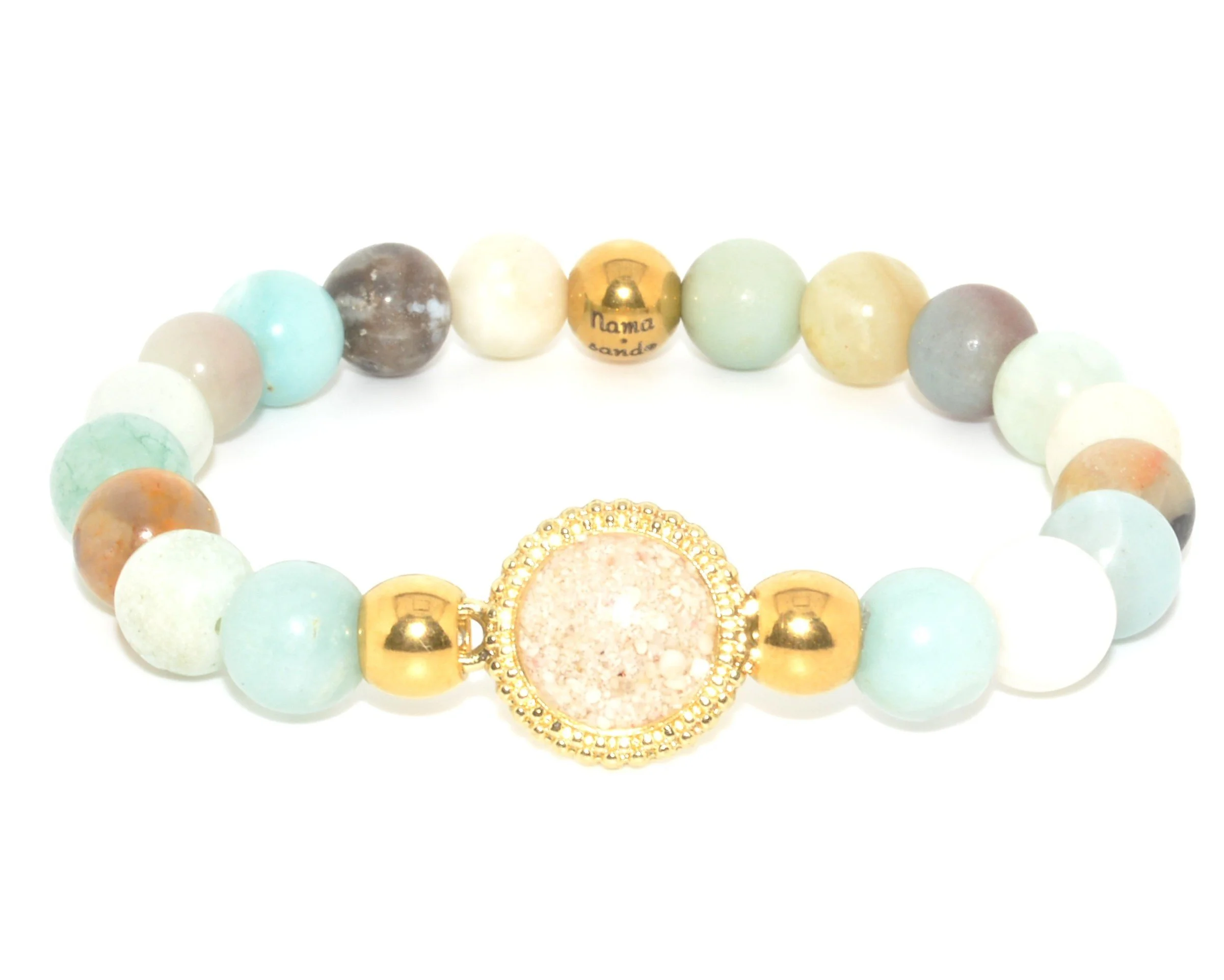 Isla Classic Mixed Amazonite - Gold