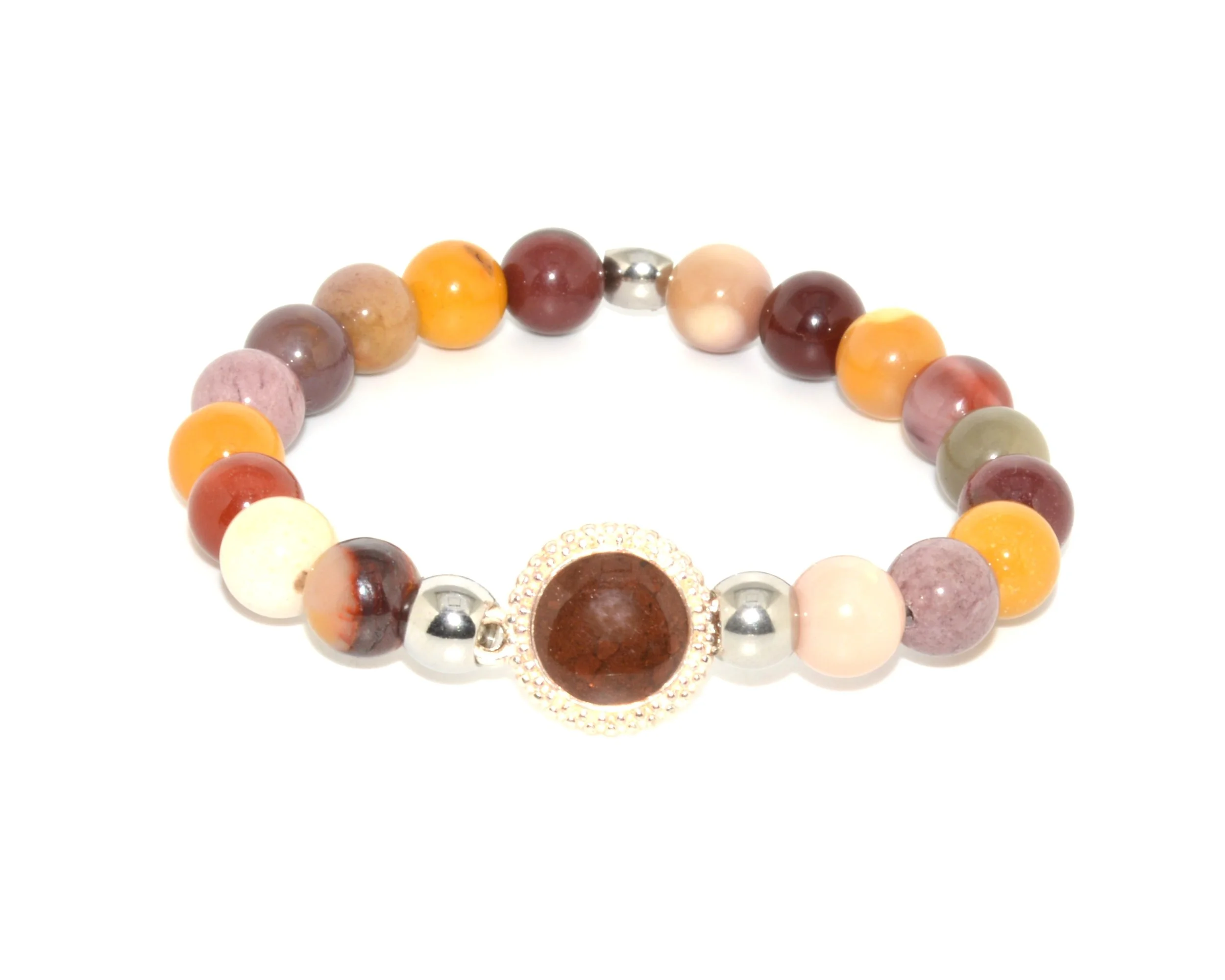 Molly Classic Moukaite Jasper - Silver