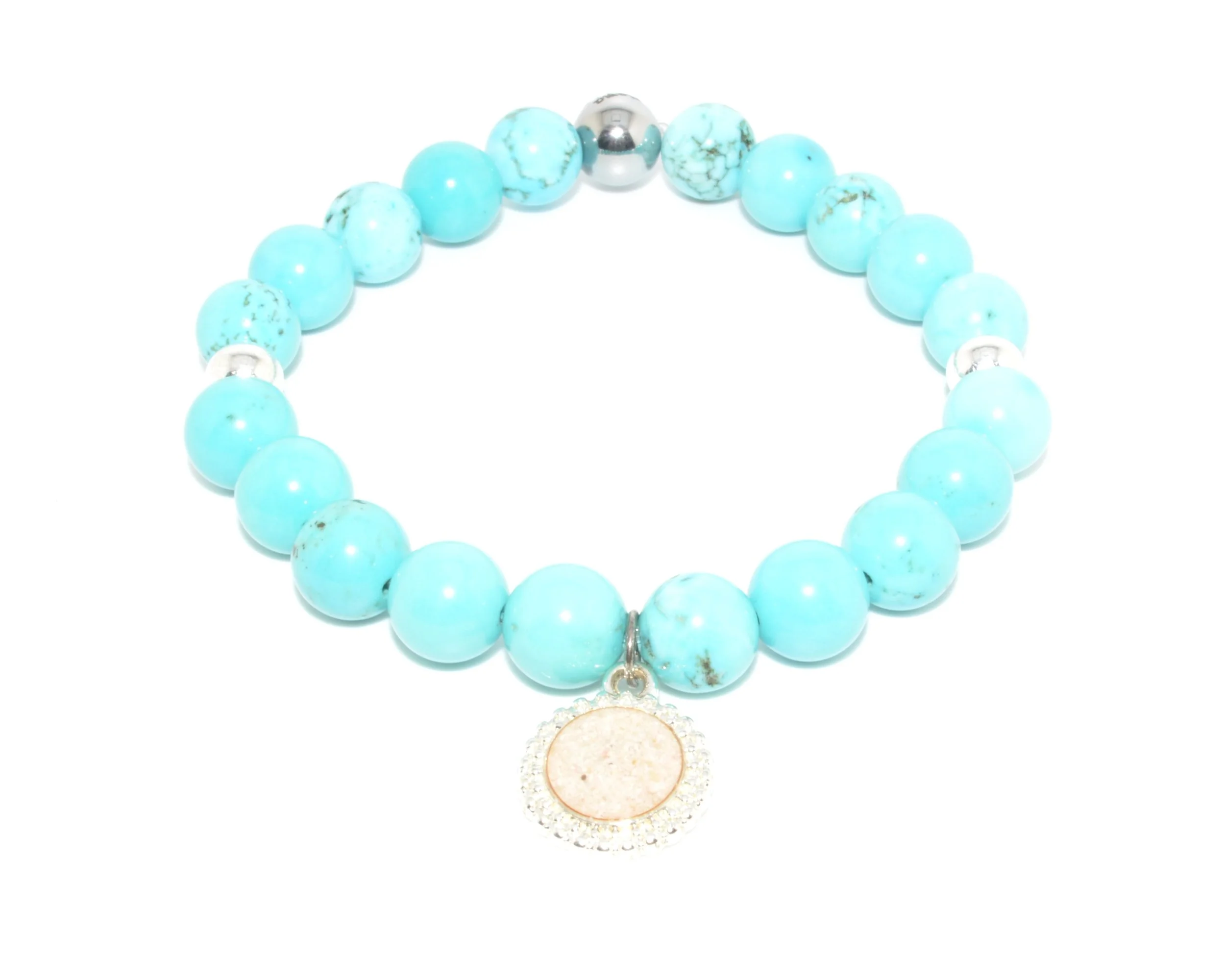 Arianne Charm Turquoise - Silver