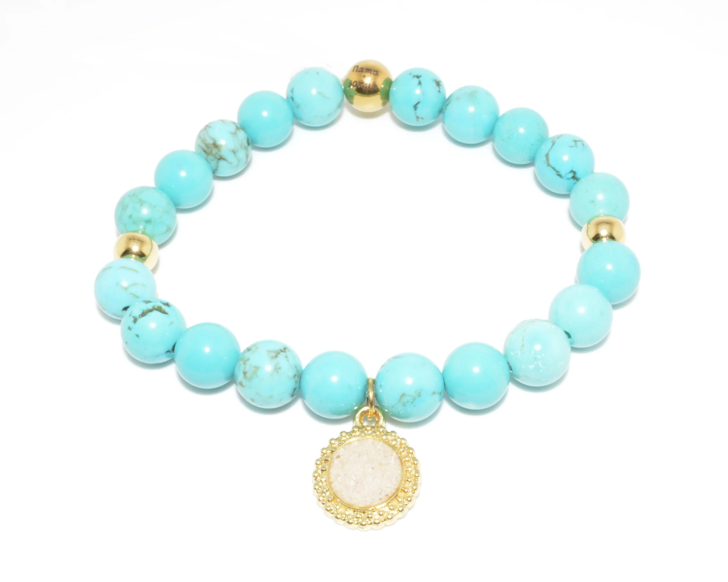 Arianne Charm Turquoise - Gold