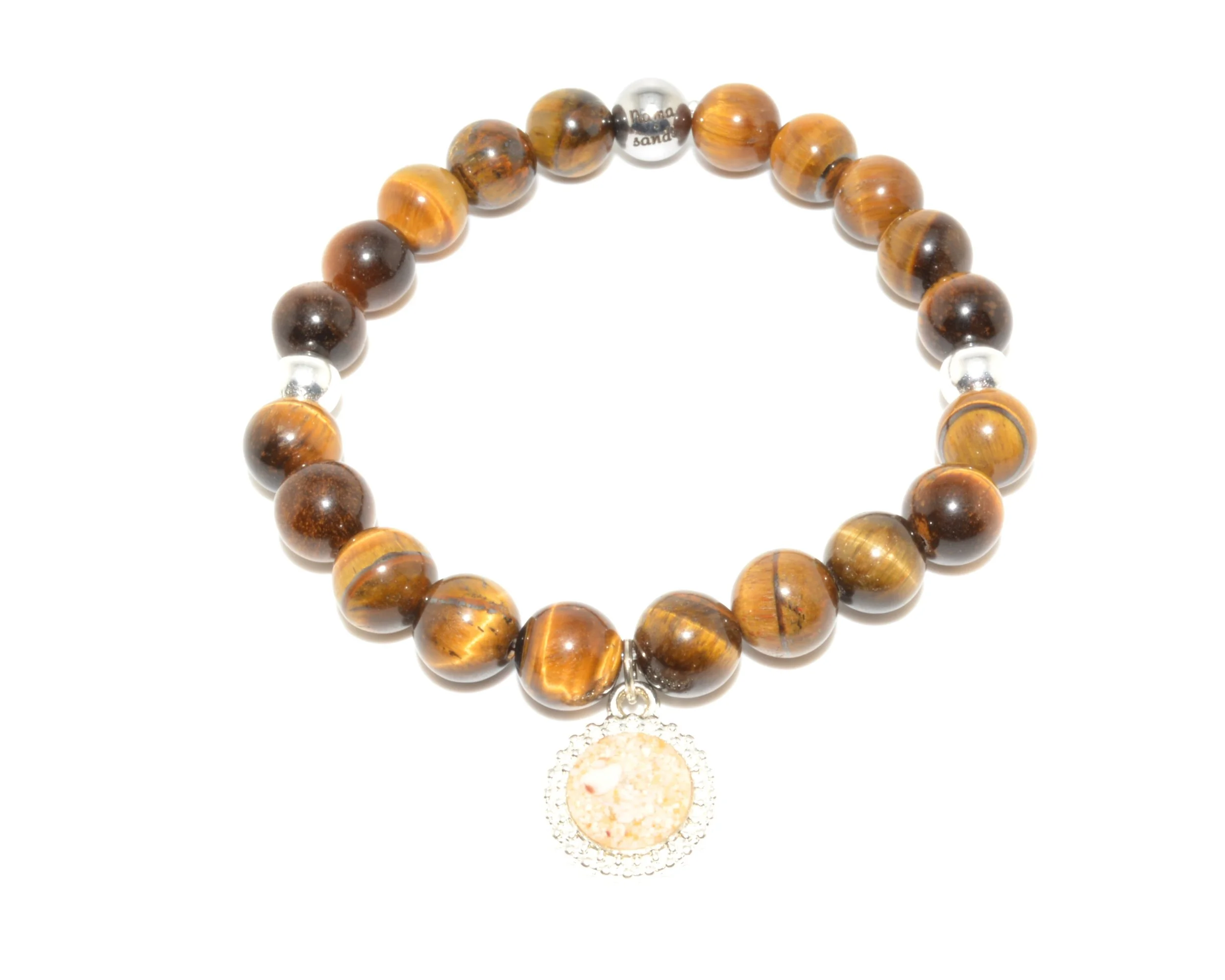 Coco Charm Tigers Eye - Silver