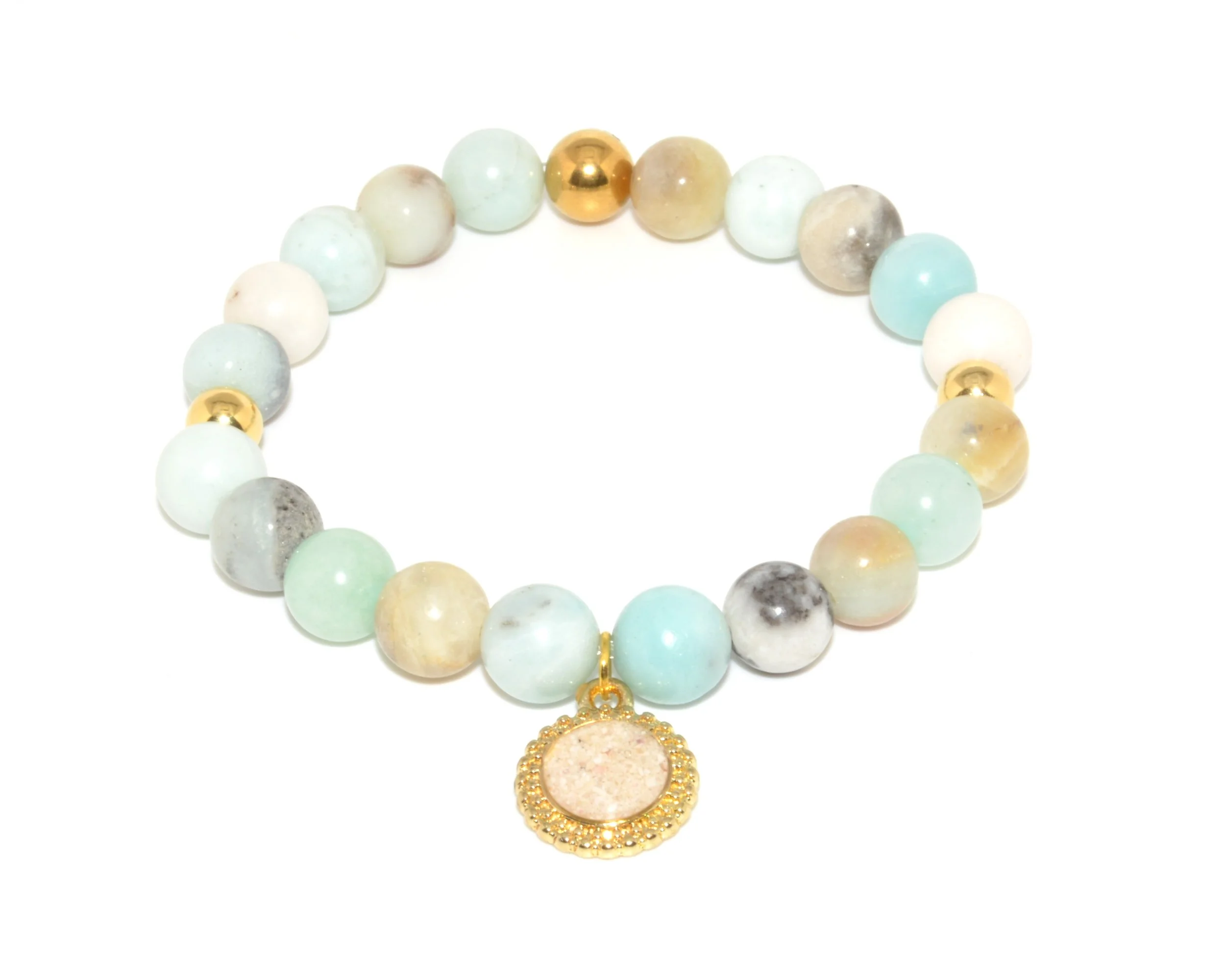 Isla Charm Mixed Amazonite - Gold