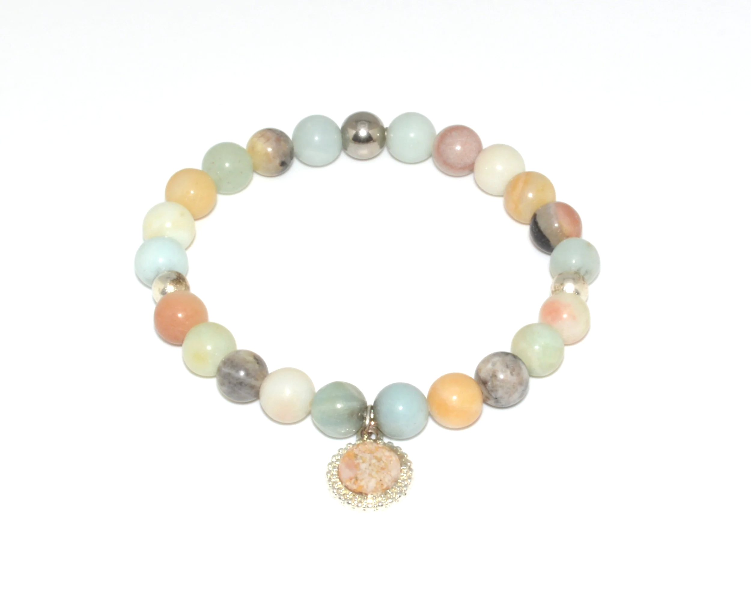 Isla Charm Mixed Amazonite - Silver