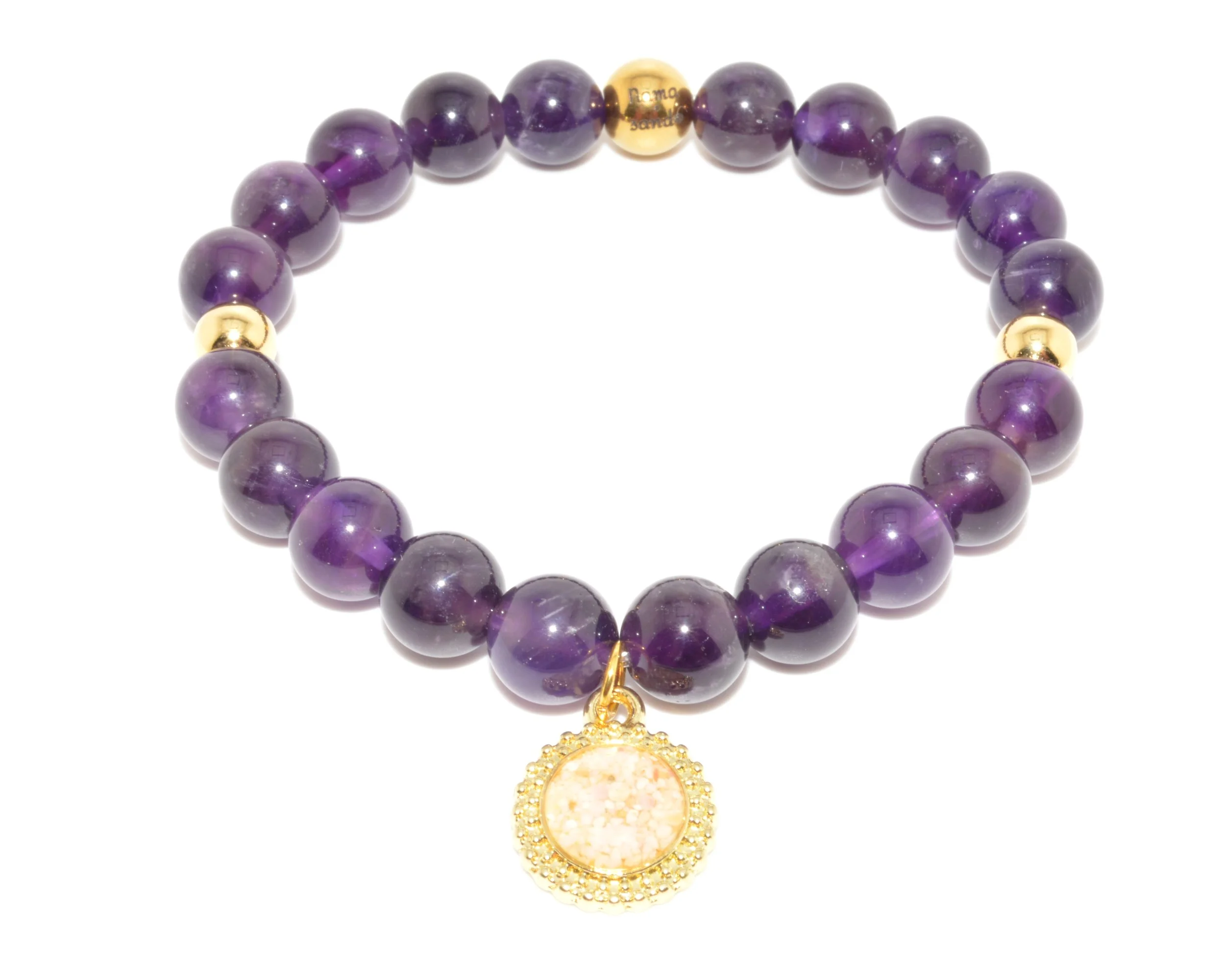 Jen Charm Amethyst - Gold