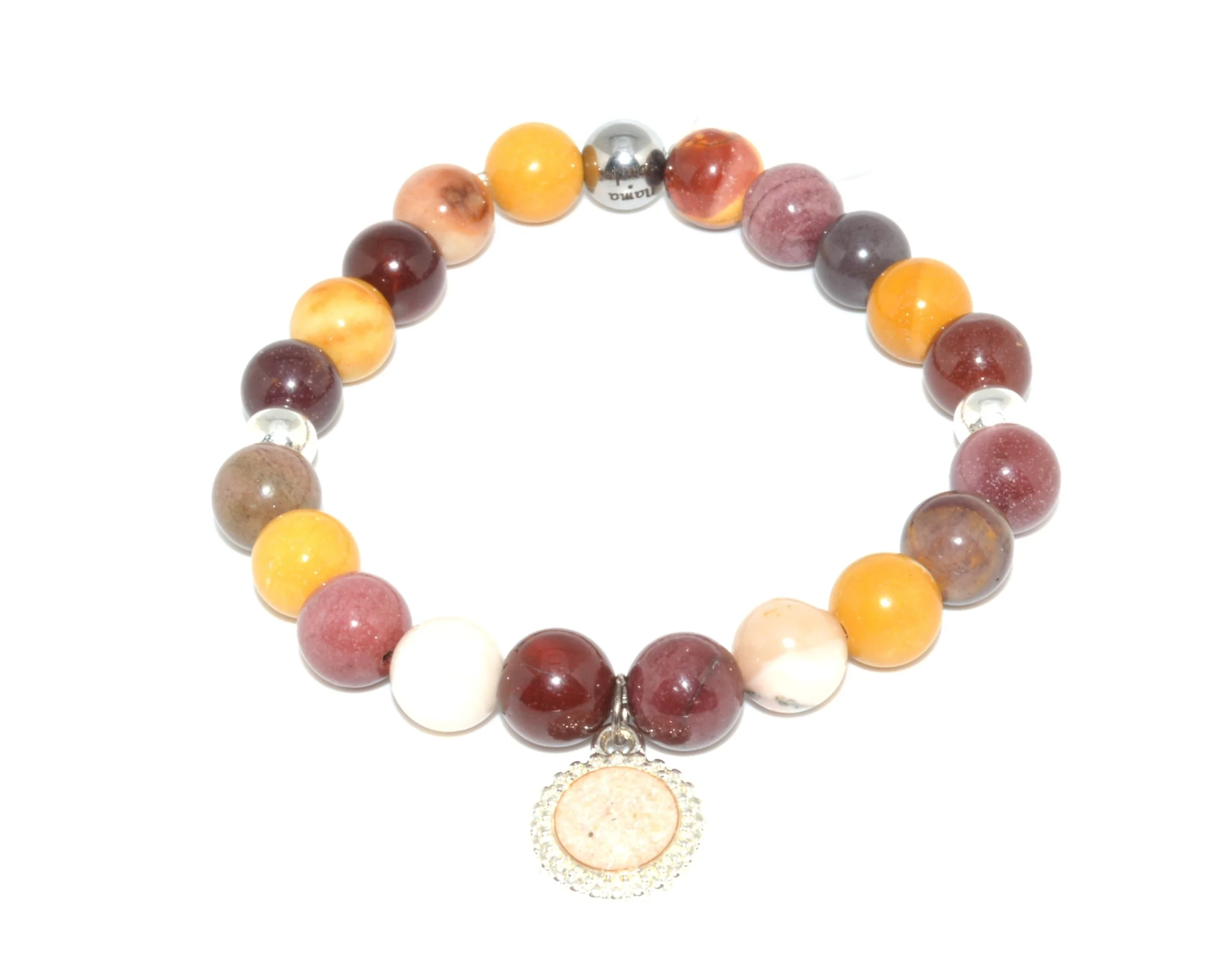 Molly Charm Moukaite Jasper - Silver