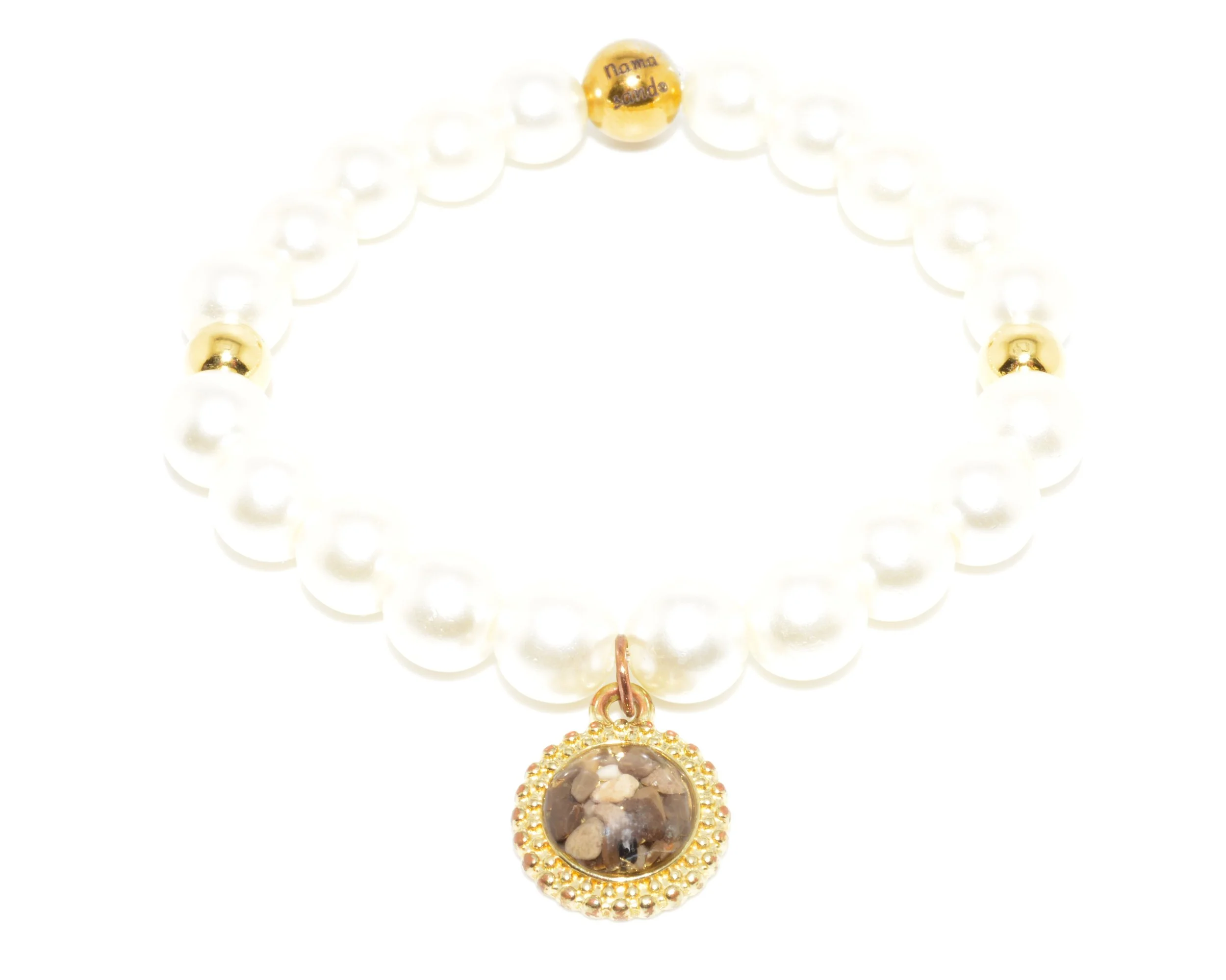 Paige Charm Ivory Pearl - Gold