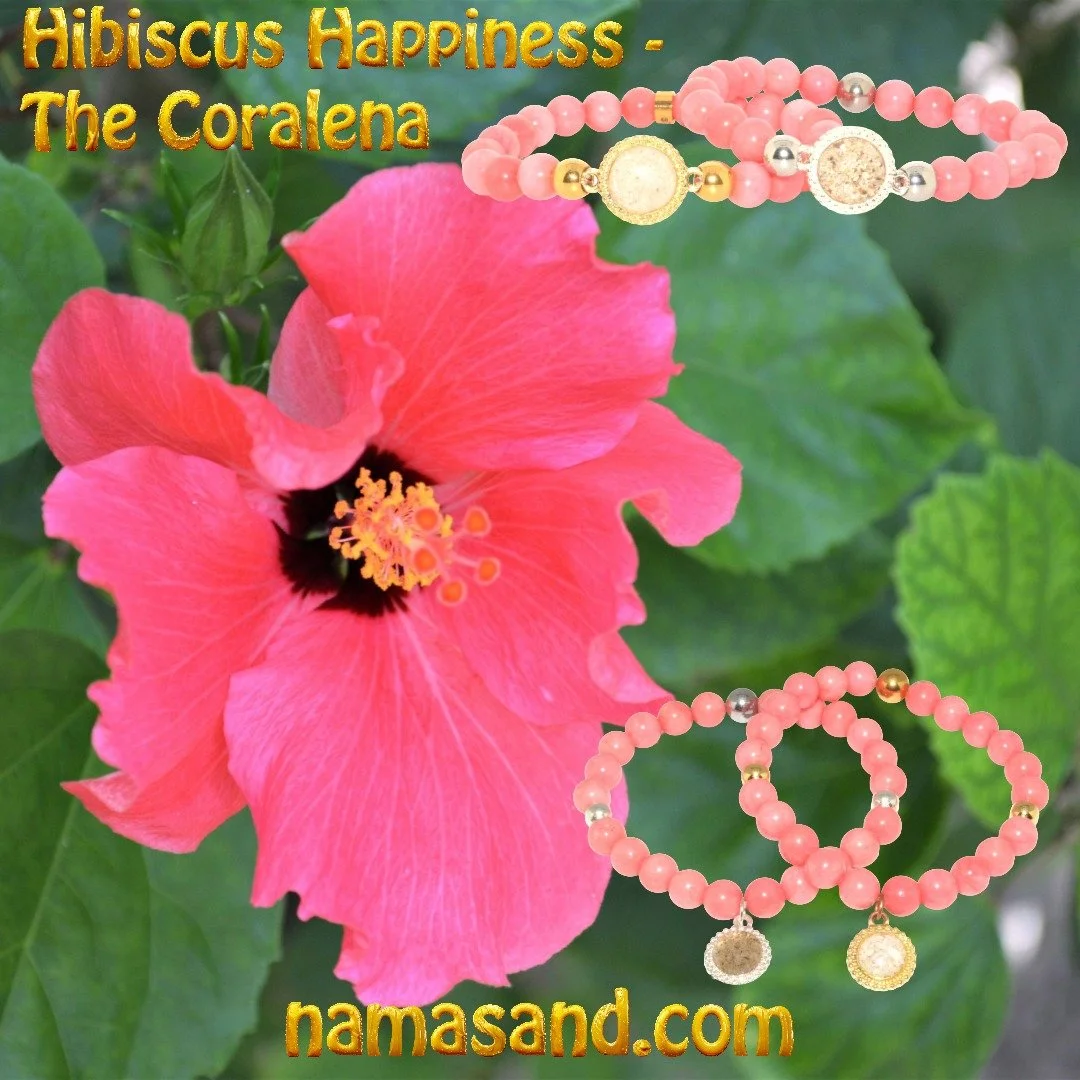 Pretty in pink and perfect for Valentines Day! 💖
#namasand 
#beachbracelet 
#valentinesgift