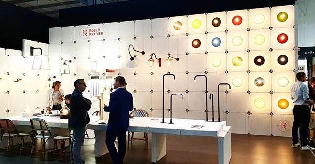Great ROGER PRADIER booth during Euroluce in Milan. XPAND GROUP is in charge of the business development in USA and Latin America for this French company #international #dreamteam