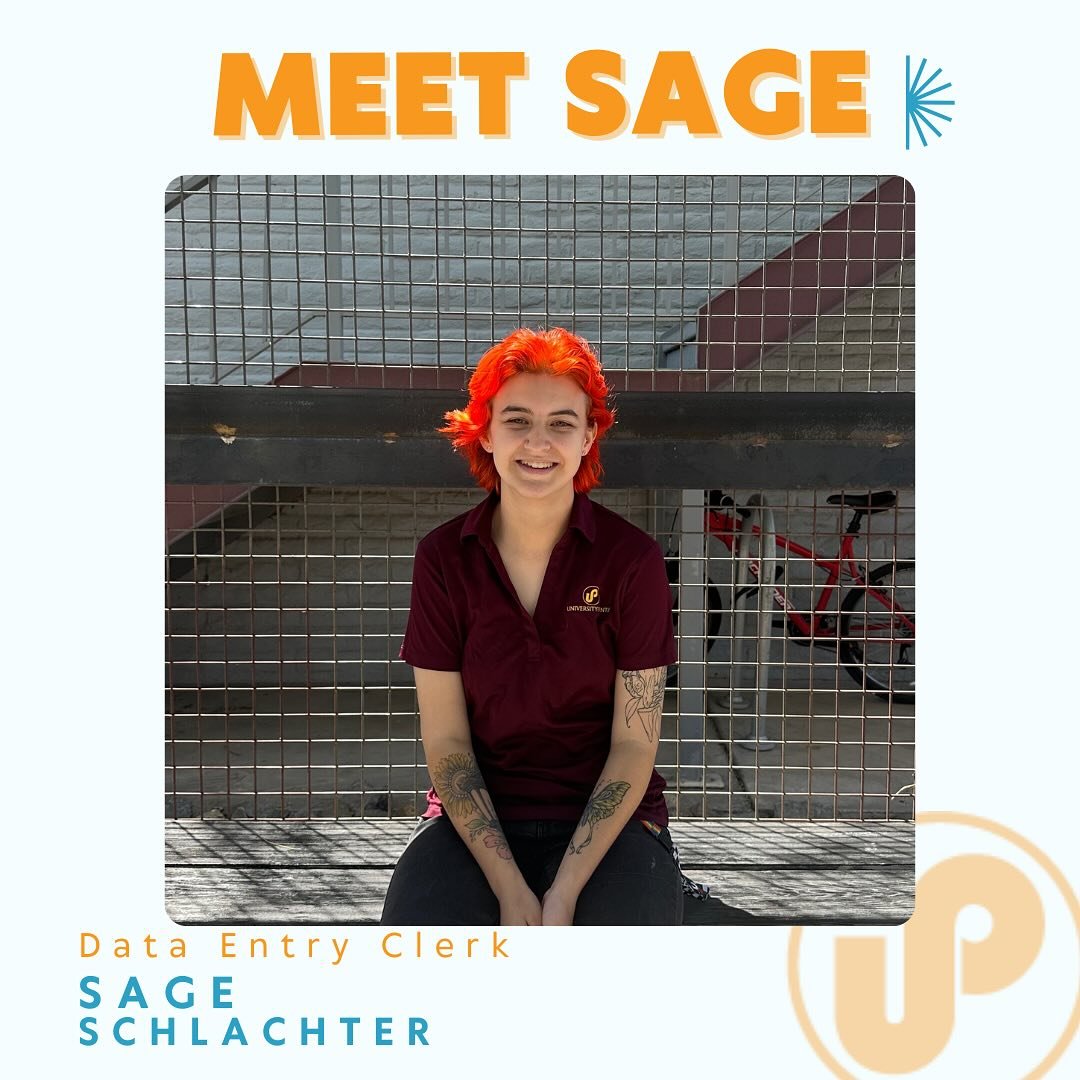 🌵MEET SAGE 🌵

Sage is one of our newest additions to University Pointe! Outside of work they enjoy painting and horseback riding. A fun fact about him is that they play 11 different instruments!

Next time you see Sage stop and say Hi!