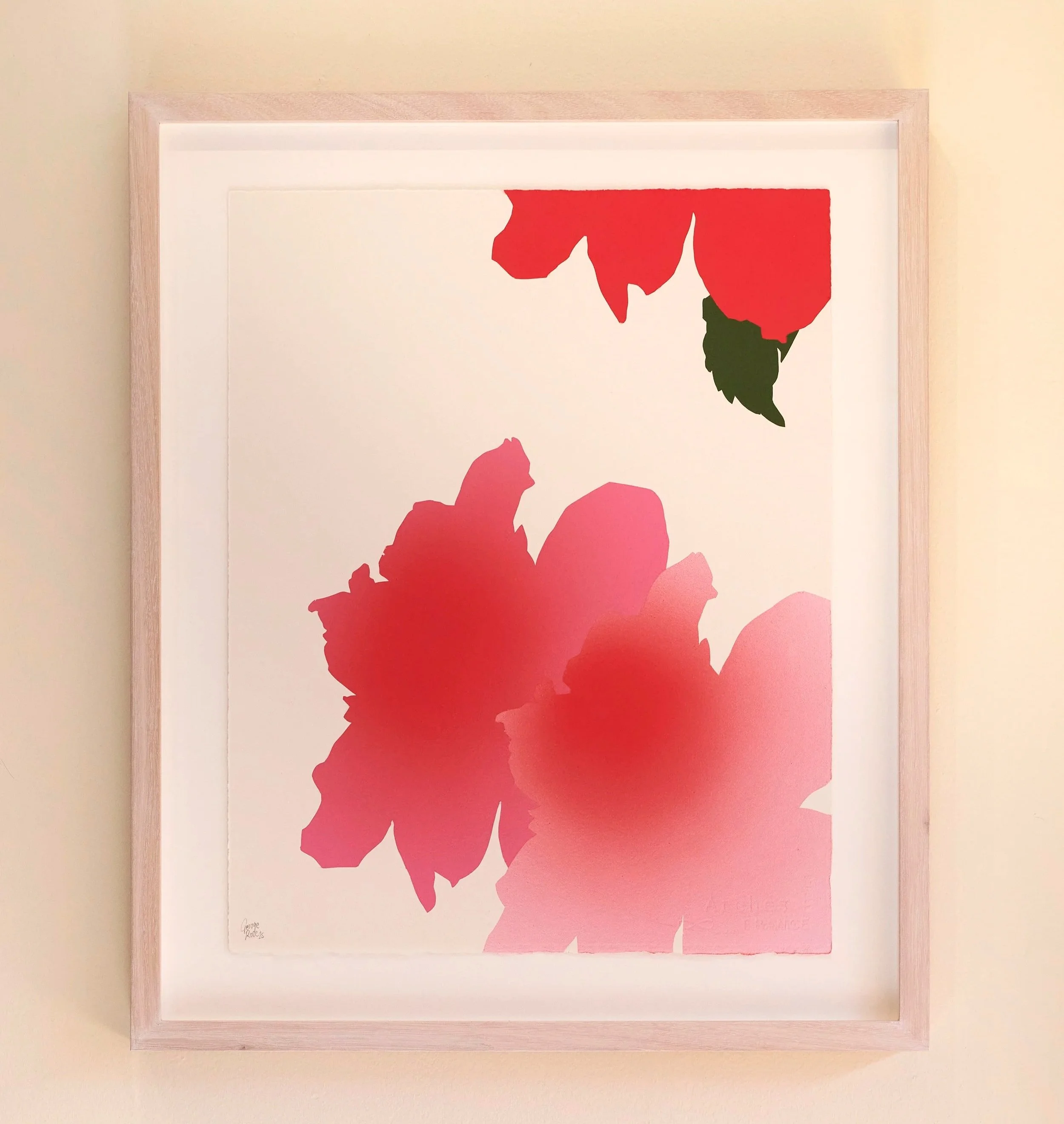 Mind your own business, by George Rose, acrylic on Arches 600gsm cotton rag, framed, 2025, 60 x 50cm, $1,500
