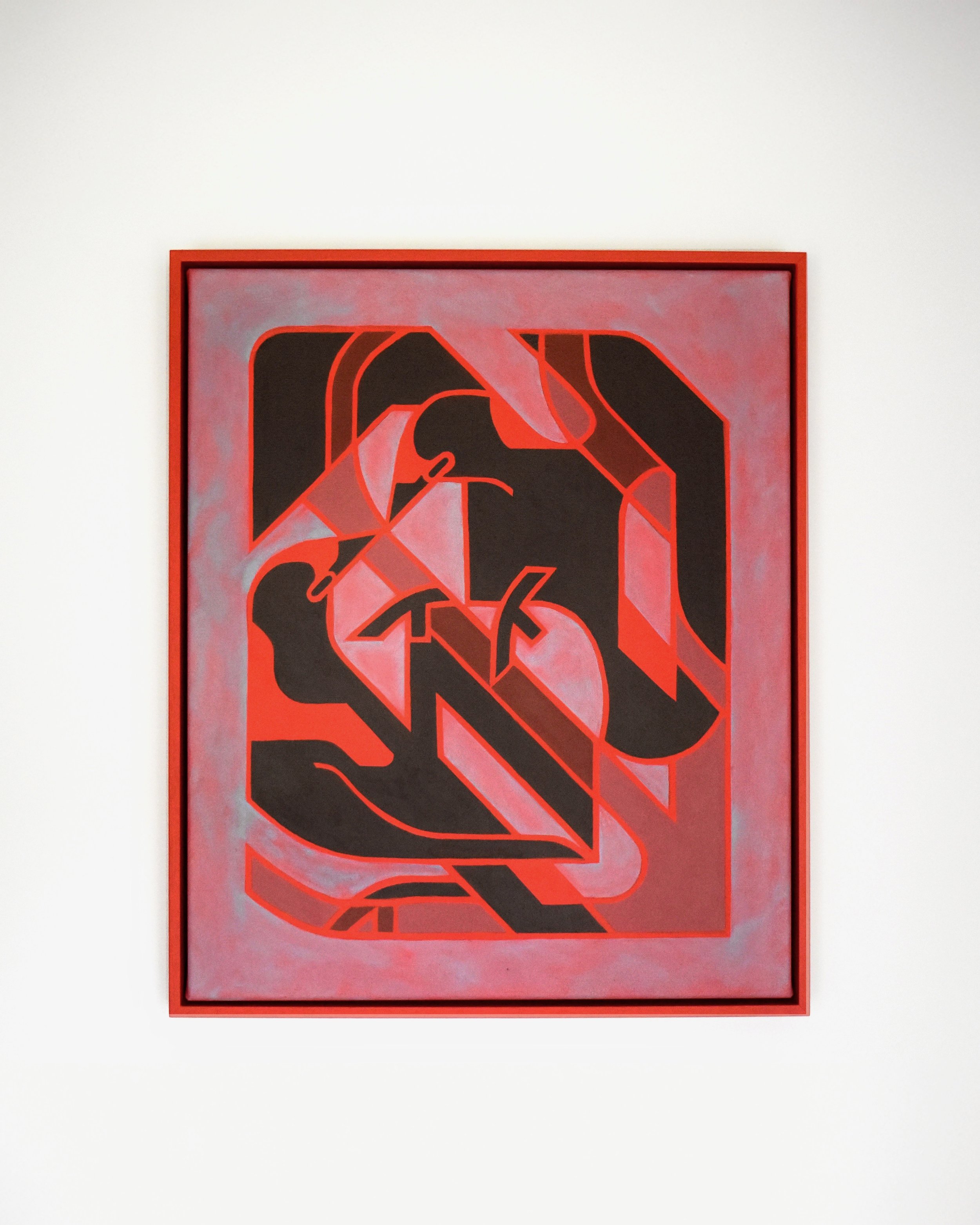 The Territory War
by Stephanie Cartledge,
acrylic on canvas, framed in natural flooded gum, 2025, 60 x 50cm,
$950