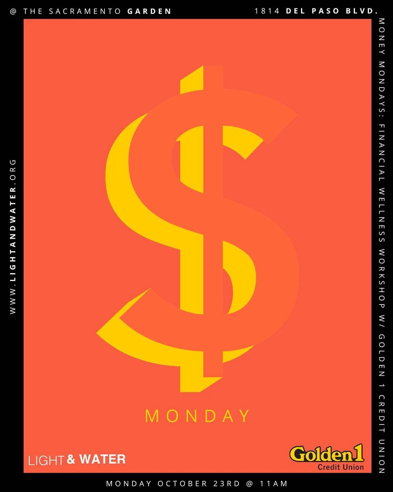 This a few Mondays from now! Mark your calendars. RSVP link in bio for #MoneyMondays. Our #financialwellness workshop in partnership w/ @golden1cu