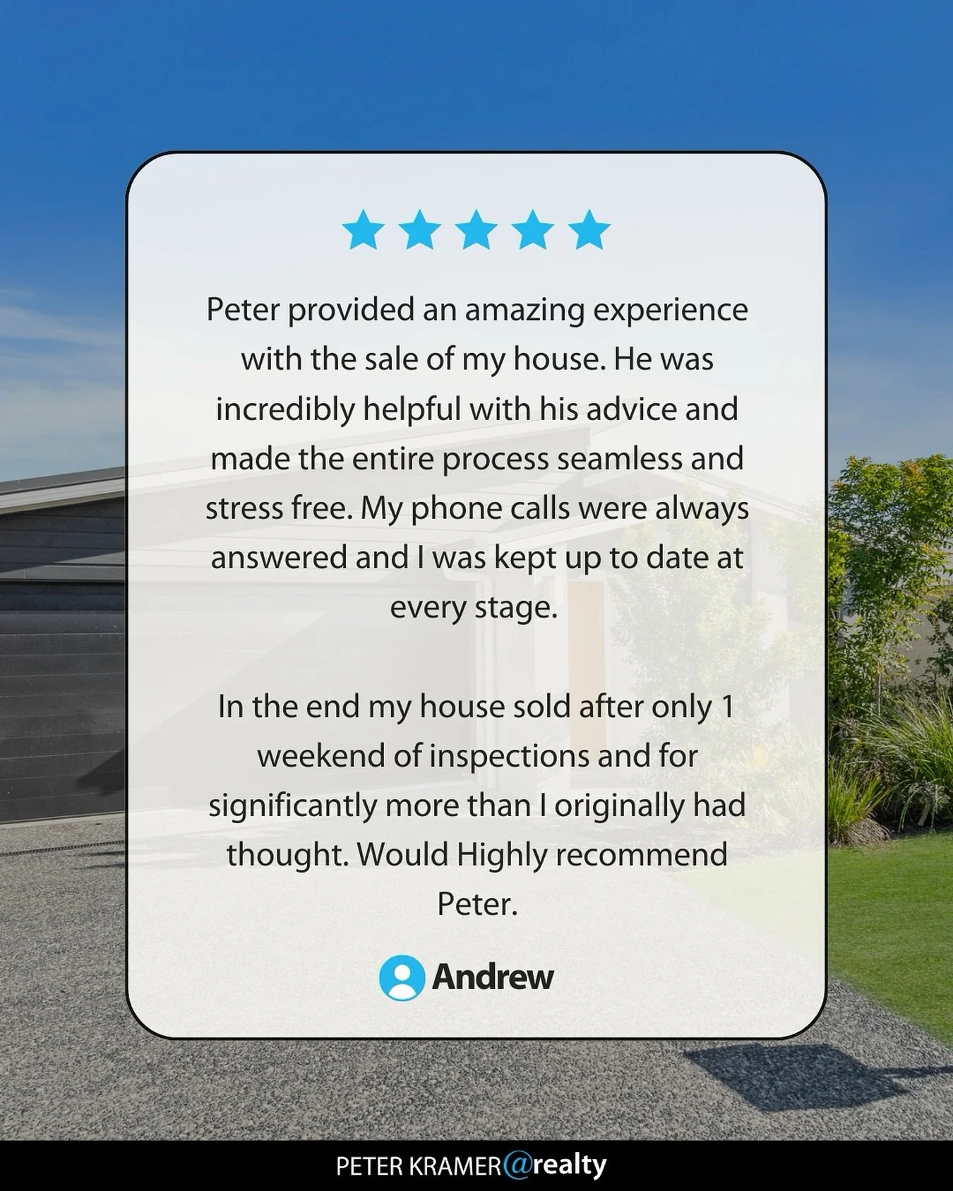 I still don&rsquo;t know how to caption testimonials. 

#sellwithkramer #realestatebayside #redlandsqld #brisbanebayside #wynnummanly
