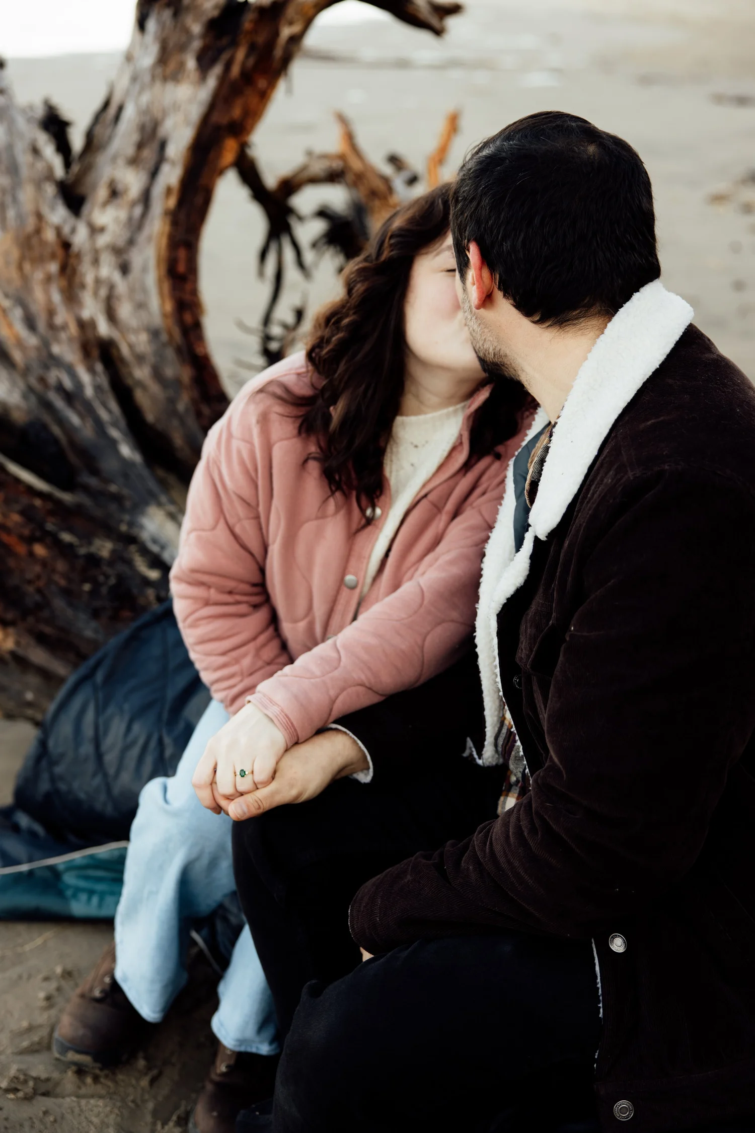 Cesar & Heather’s Moody Engagement shoot at Cape Lookout, Oregon Coast