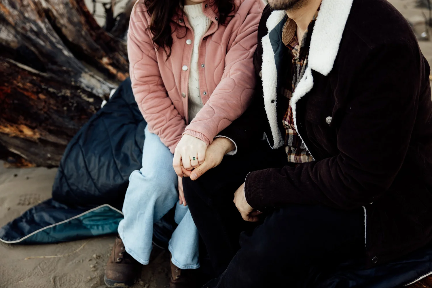 Cesar & Heather’s Moody Engagement shoot at Cape Lookout, Oregon Coast