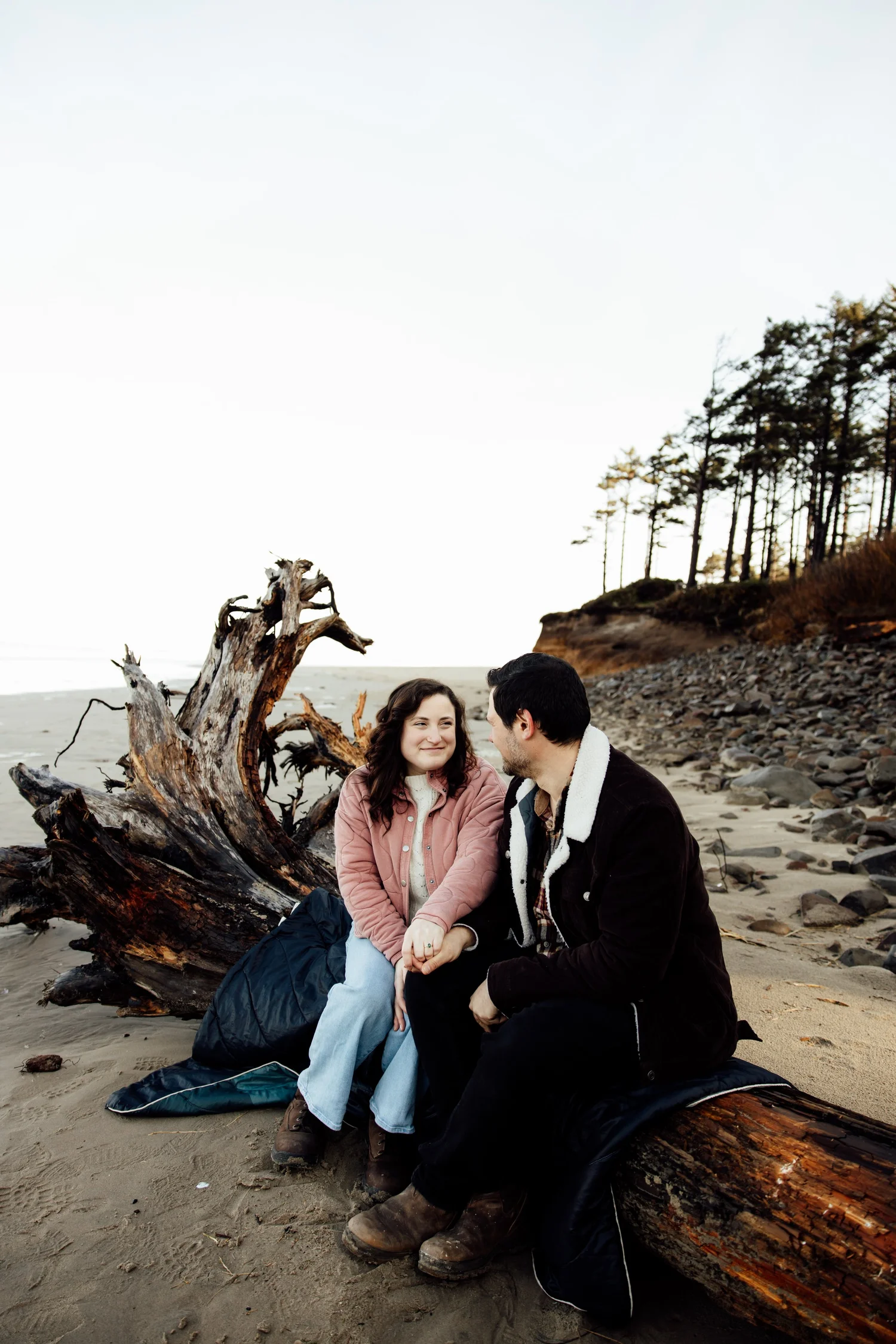 Cesar & Heather’s Moody Engagement shoot at Cape Lookout, Oregon Coast