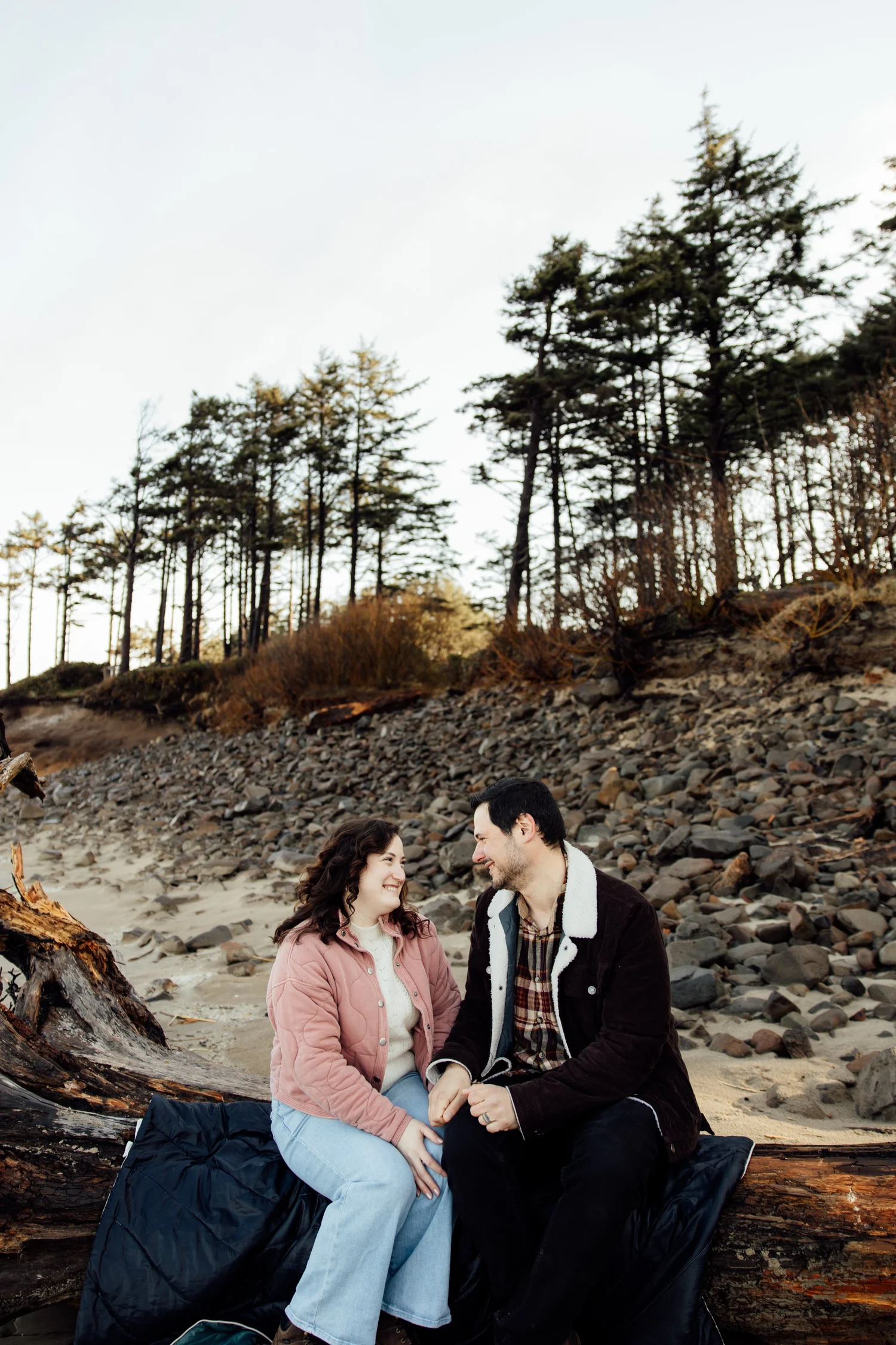 Cesar & Heather’s Moody Engagement shoot at Cape Lookout, Oregon Coast