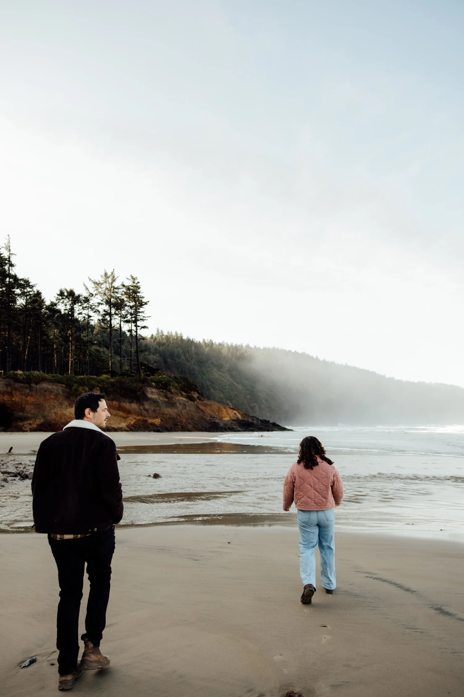 Cesar & Heather’s Moody Engagement shoot at Cape Lookout, Oregon Coast