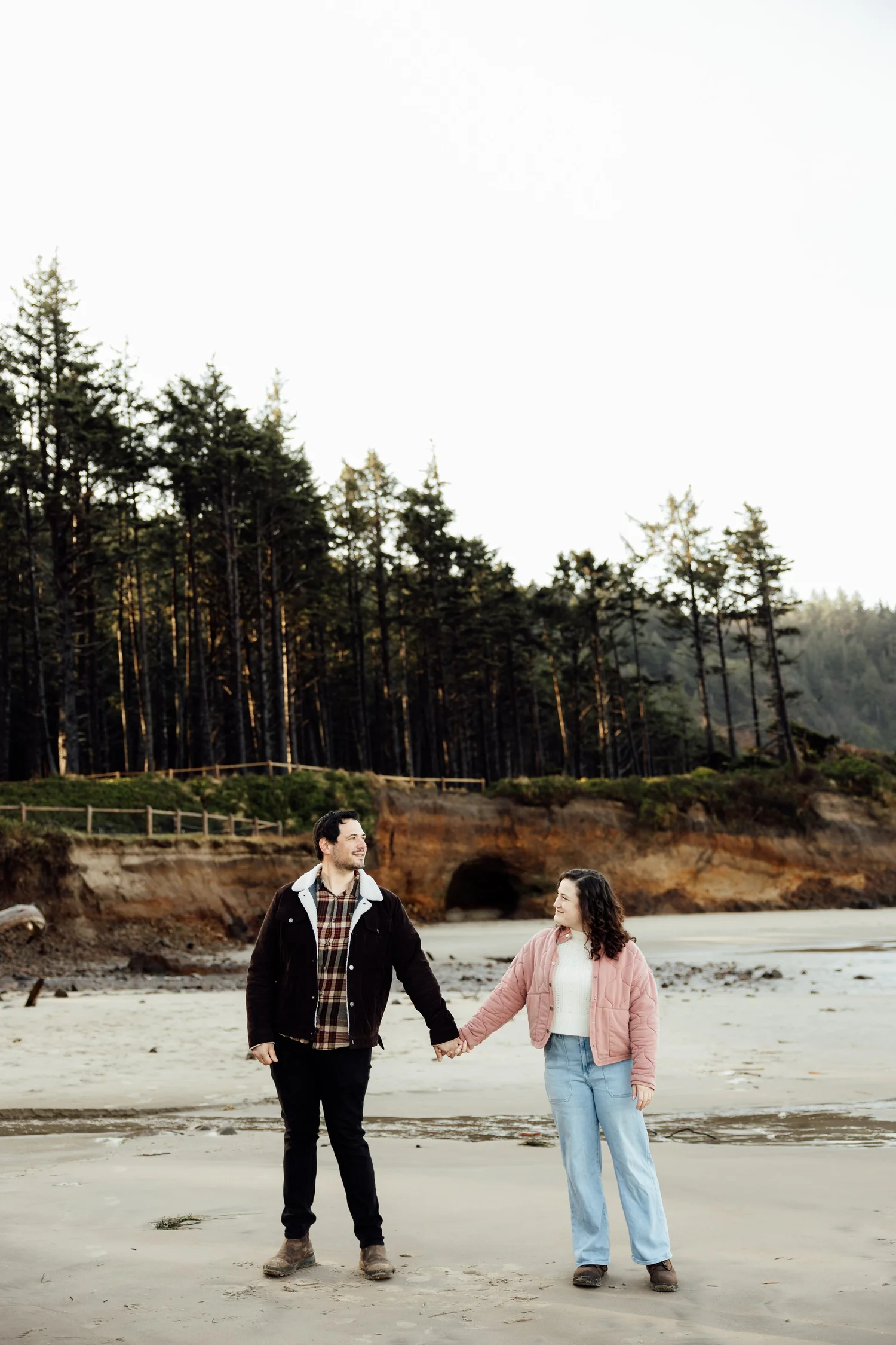 Cesar & Heather’s Moody Engagement shoot at Cape Lookout, Oregon Coast