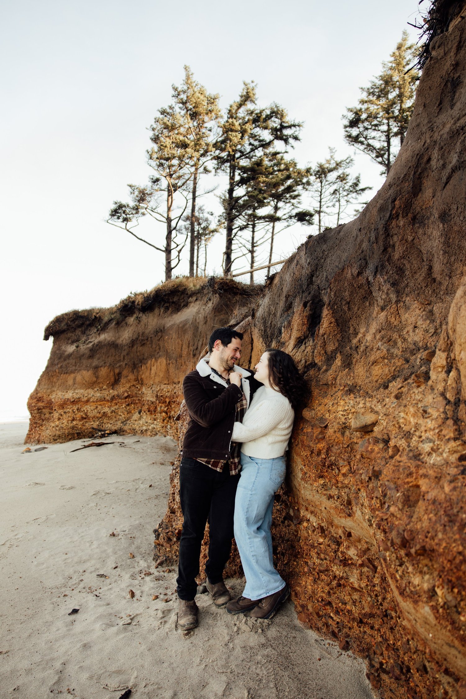 Cesar & Heather’s Moody Engagement shoot at Cape Lookout, Oregon Coast