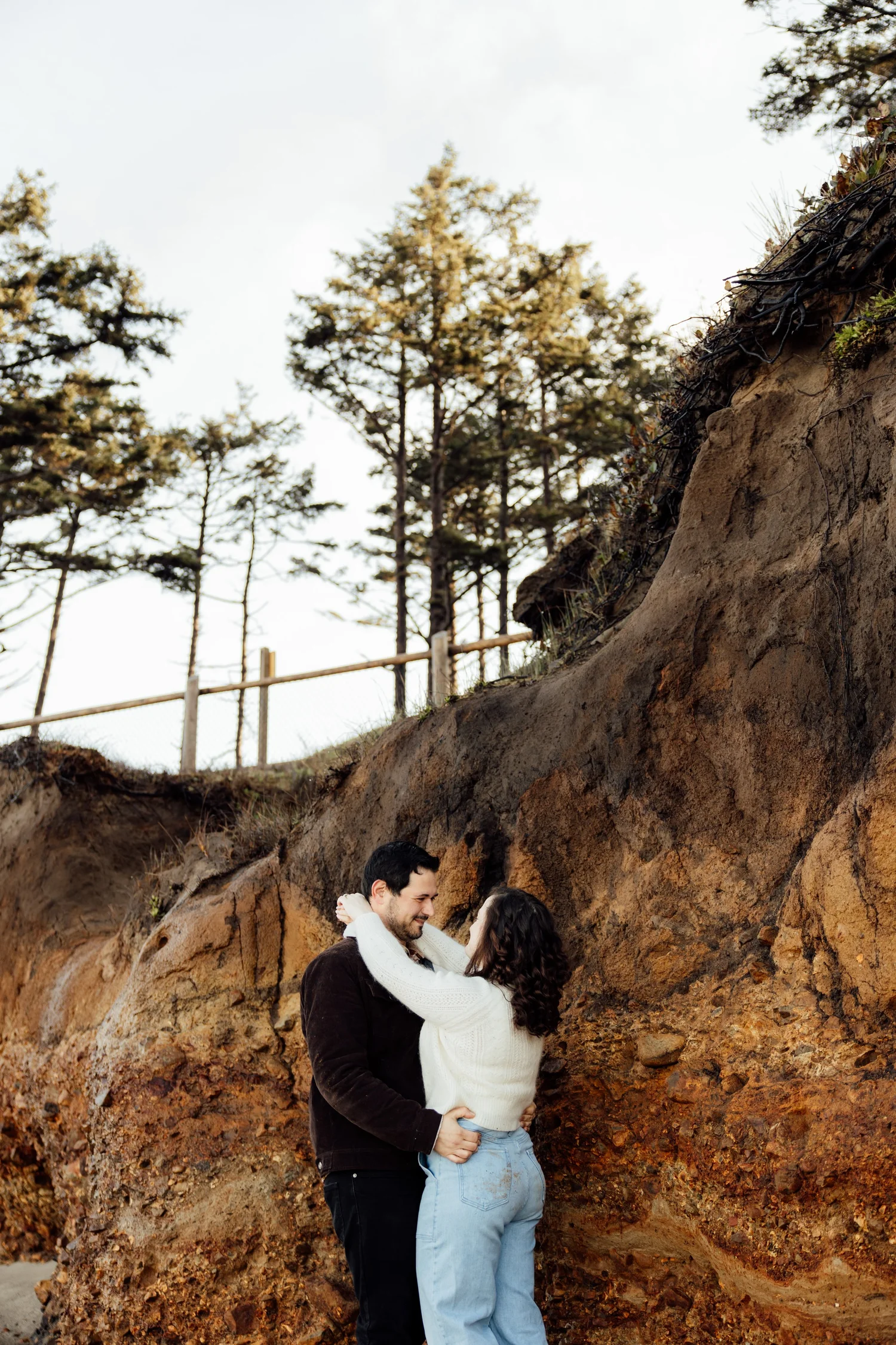 Cesar & Heather’s Moody Engagement shoot at Cape Lookout, Oregon Coast