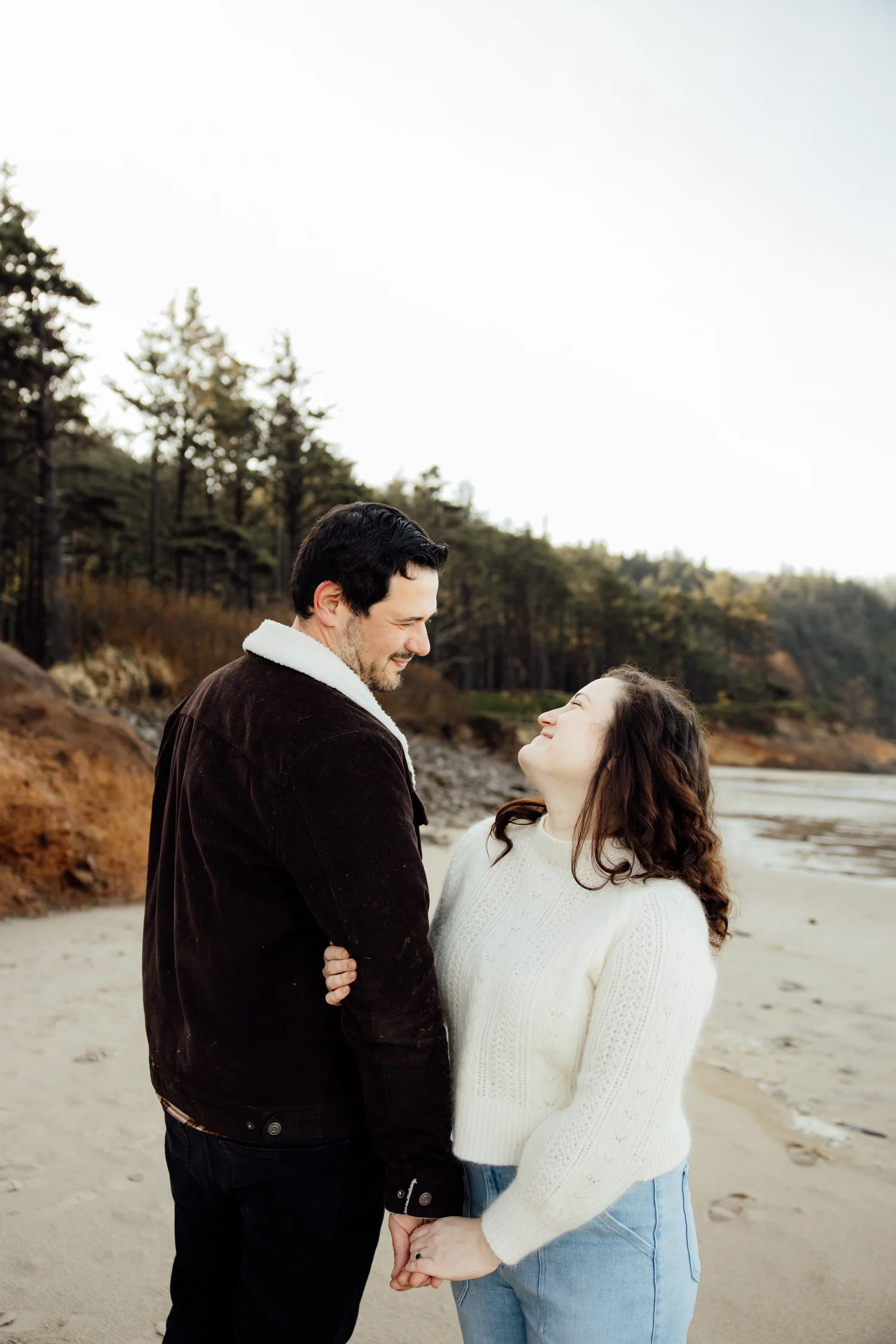 Cesar & Heather’s Moody Engagement shoot at Cape Lookout, Oregon Coast