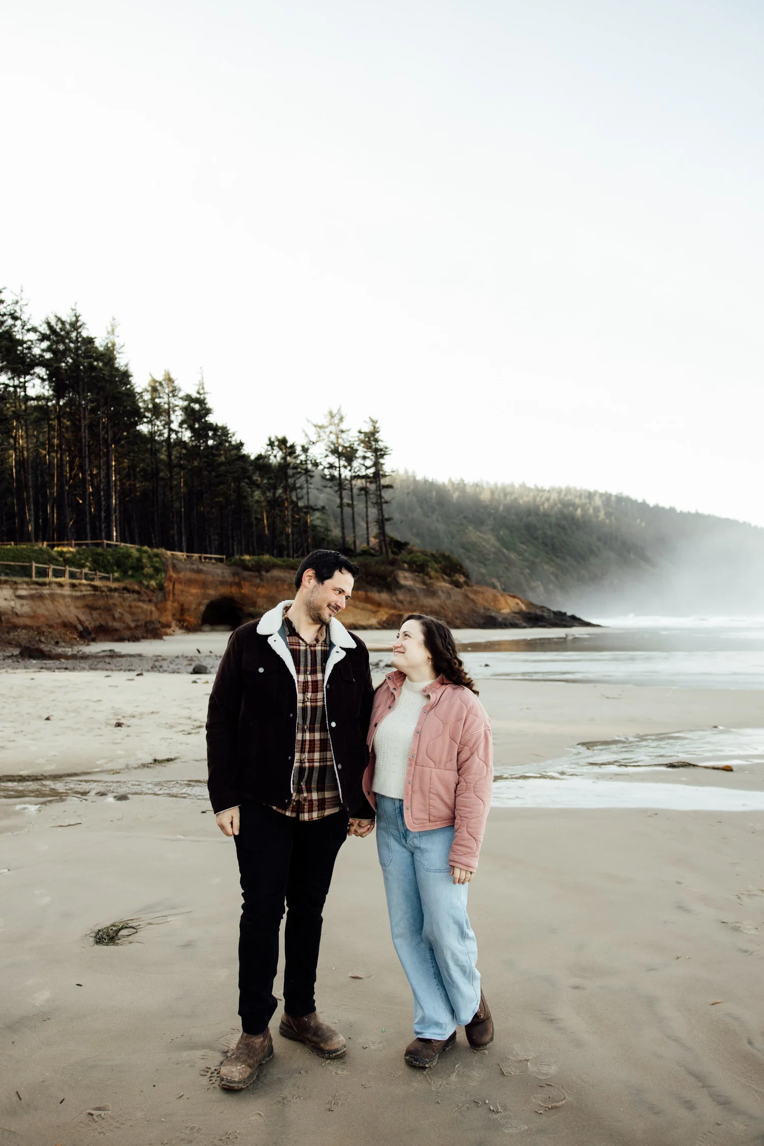 Cesar & Heather’s Moody Engagement shoot at Cape Lookout, Oregon Coast