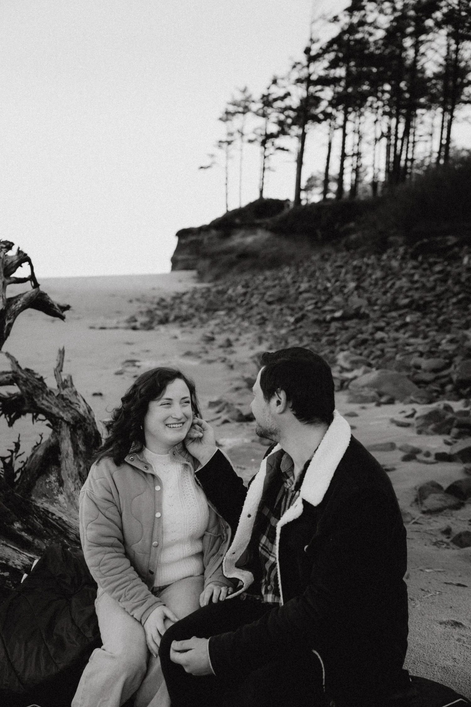 Engagement shoot at Cape Lookout, Oregon Coast