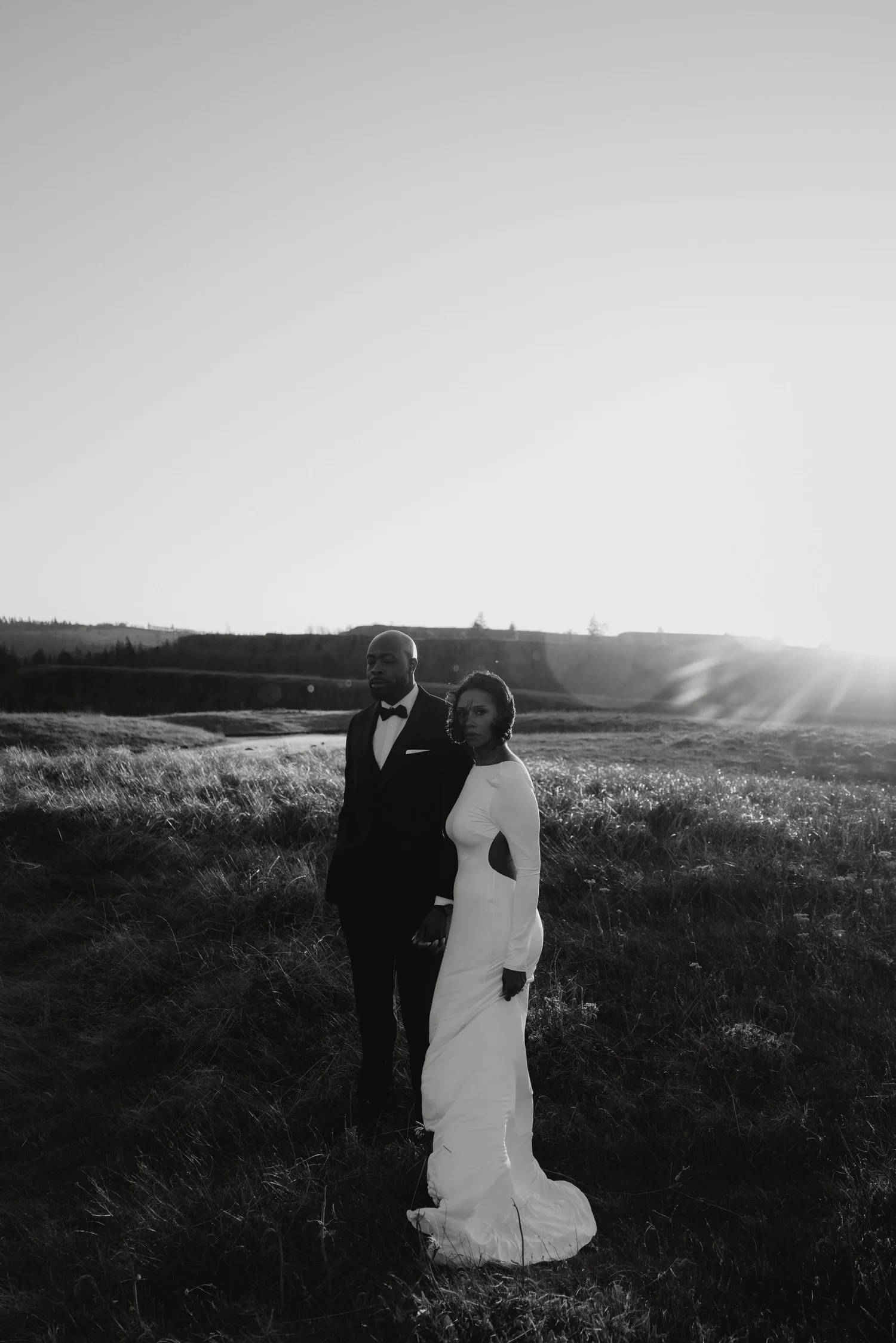 Columbia River Gorge Engagement Session at Golden Hour | Sabrina & Dennis