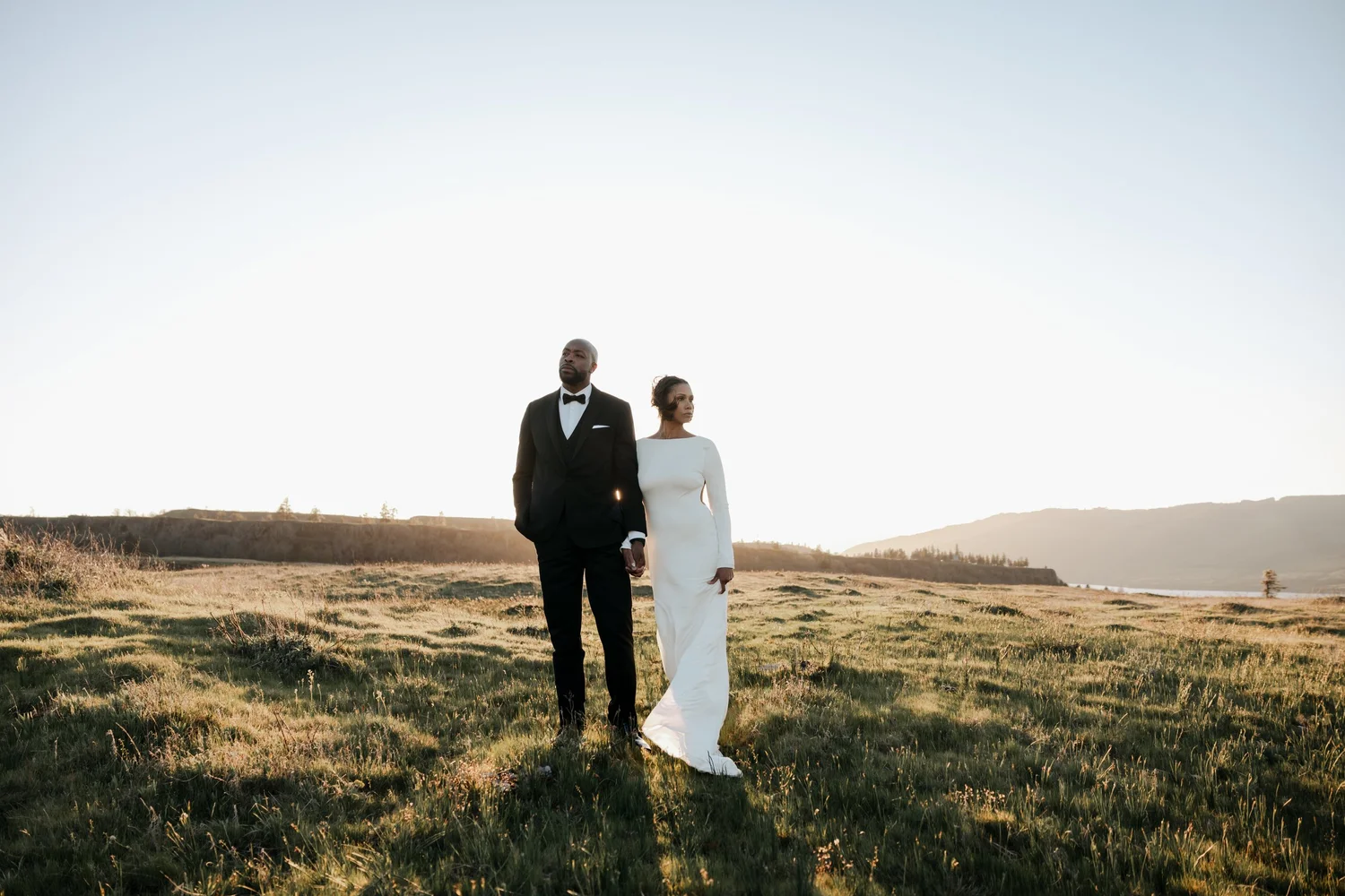 Columbia River Gorge Engagement Session at Golden Hour | Sabrina & Dennis
