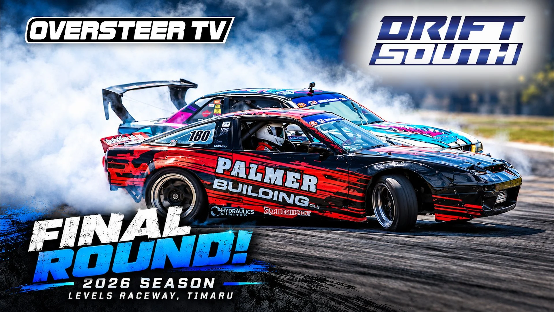 Drift South 2025/26 Series • Round 3 at Levels Raceway, Timaru | Pro Drift Highlights
